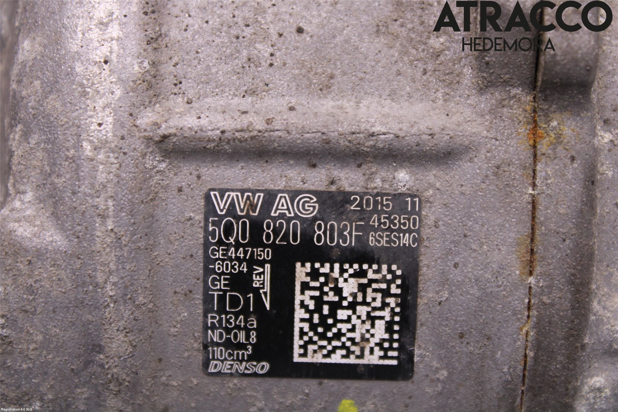 Volkswagen VW PASSAT 15-19 Varme Ac Kompressor
