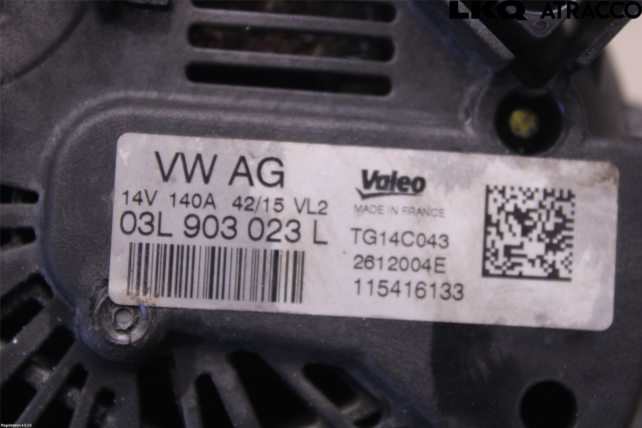 Volkswagen VW TIGUAN 07-16 Dynamo