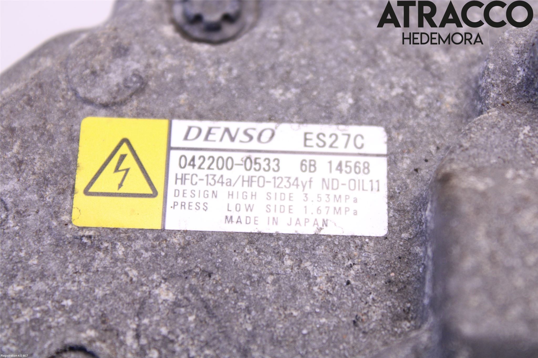 Lexus NX 300h 15-21 Varme Ac Kompressor