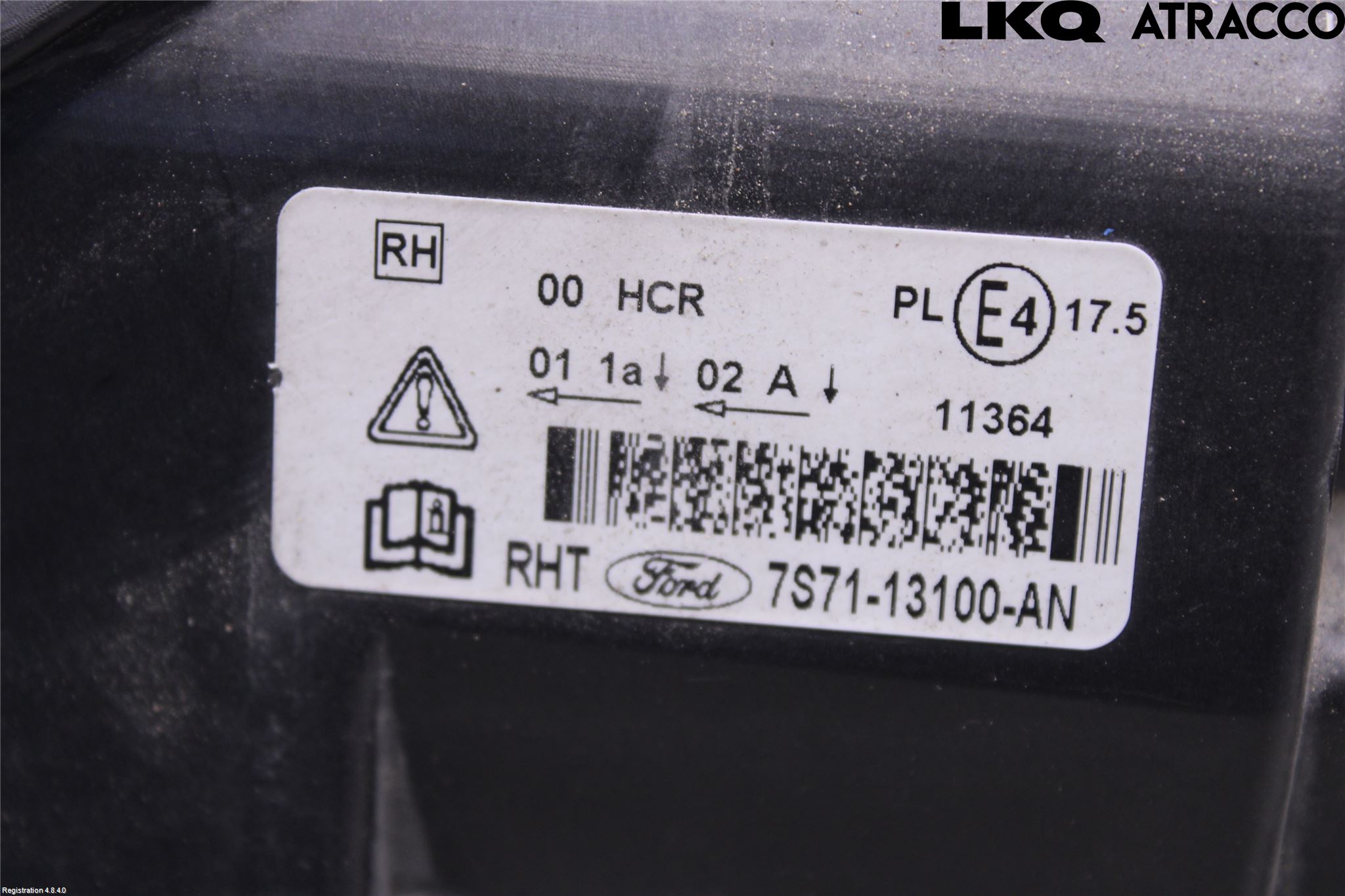 Ford MONDEO 07-15 Frontlykt Høyre