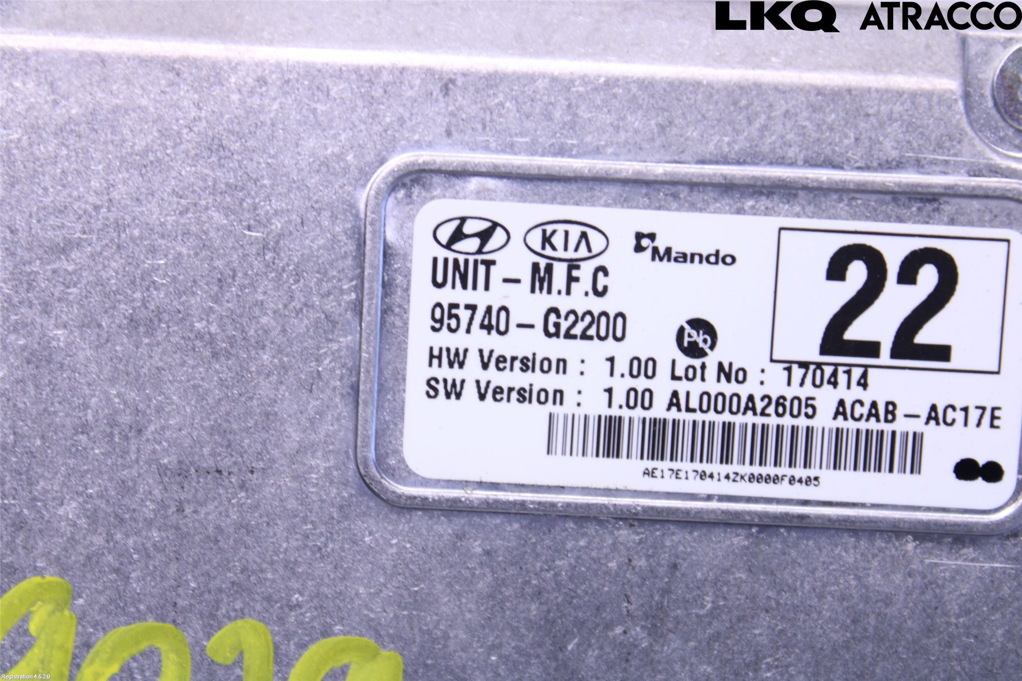 Hyundai IONIQ AE 17-22 Sensor Kollisjonsbeskyttelse