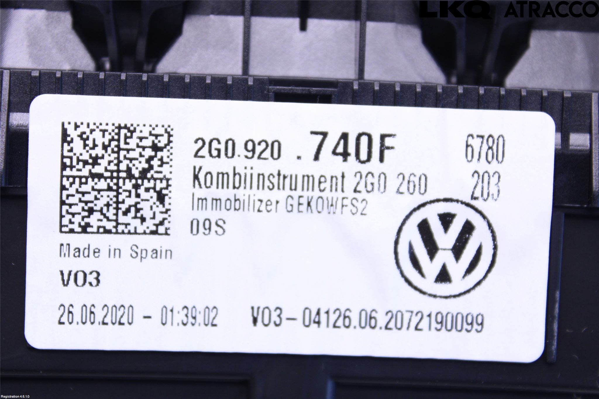 Volkswagen VW T-CROSS 19- Instr Kombinert