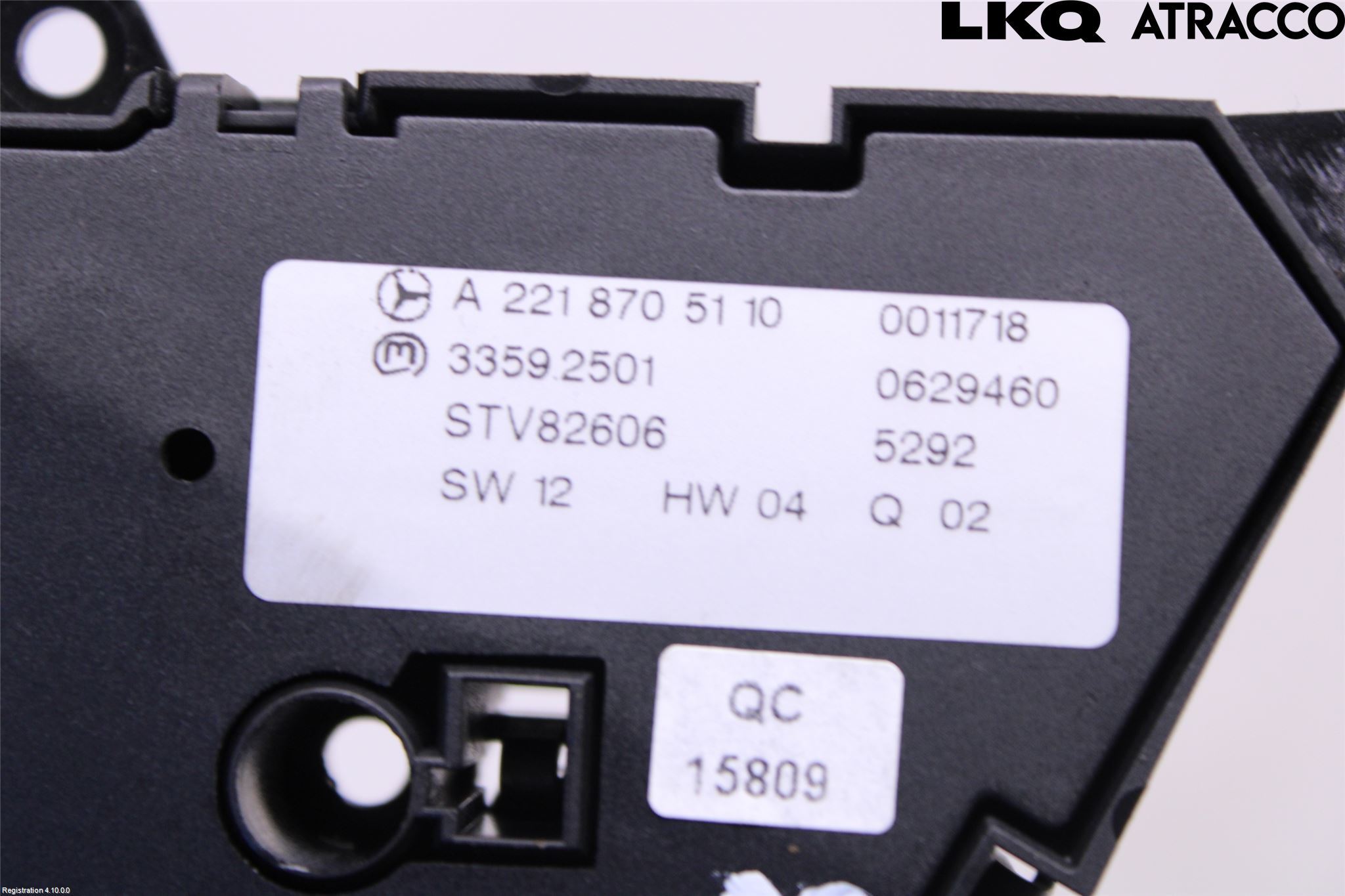 Mercedes-Benz MB S-KLASS (W221) 05-13 Bryter Sete Regulering