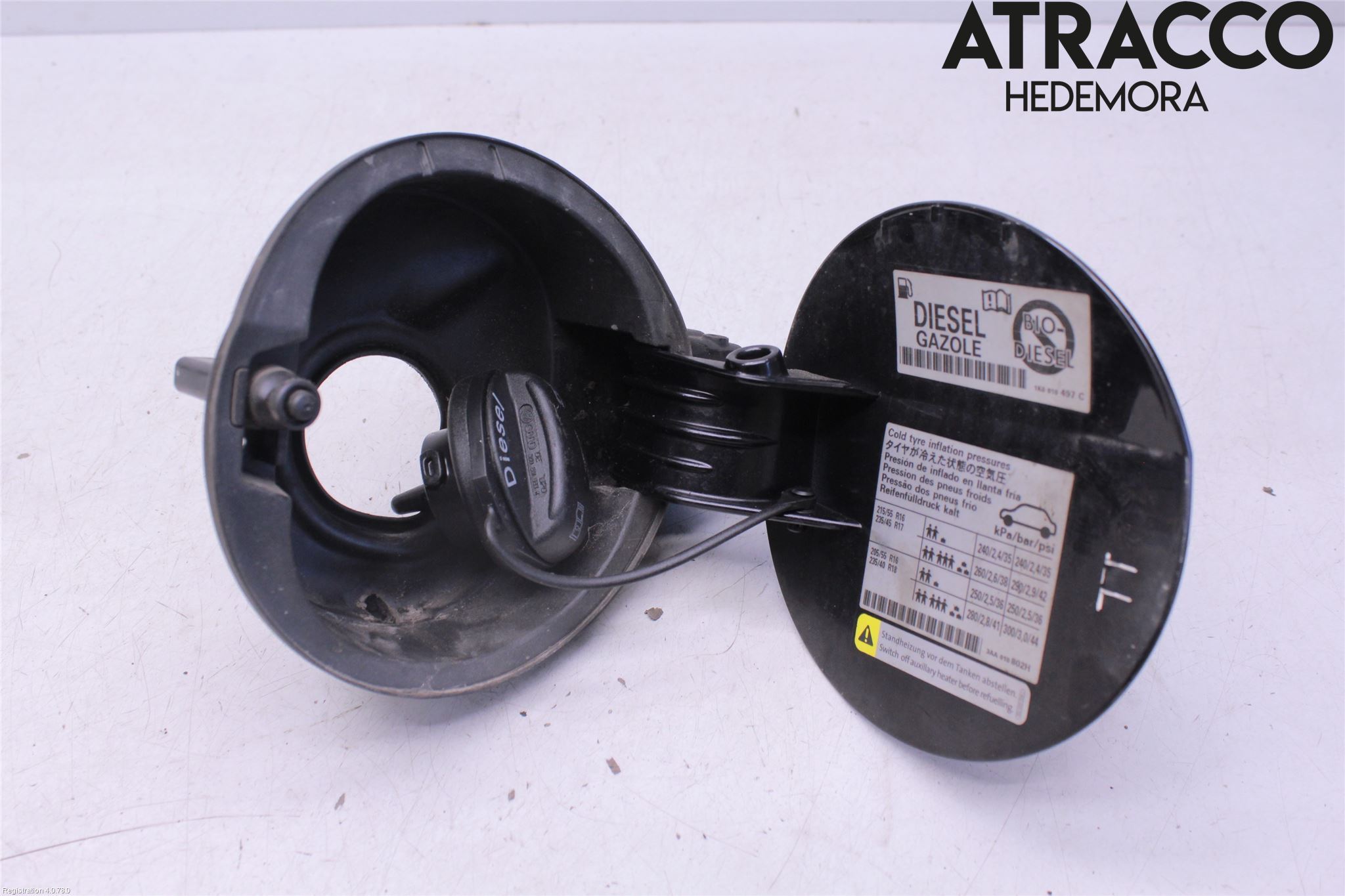 Volkswagen VW PASSAT 11-14 Drivstoff Tankluke