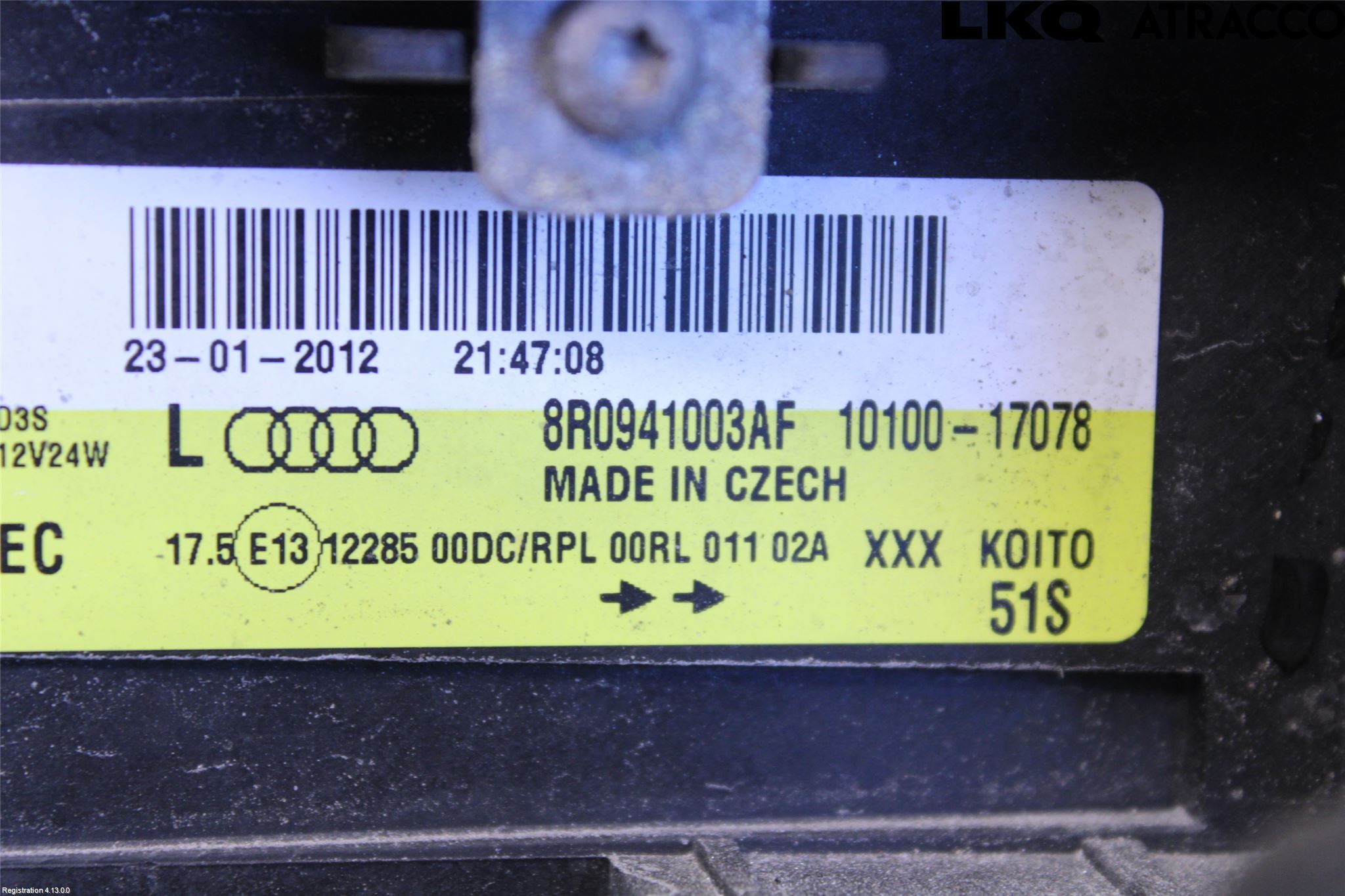 Audi Q5 09-16 Frontlykt Venstre