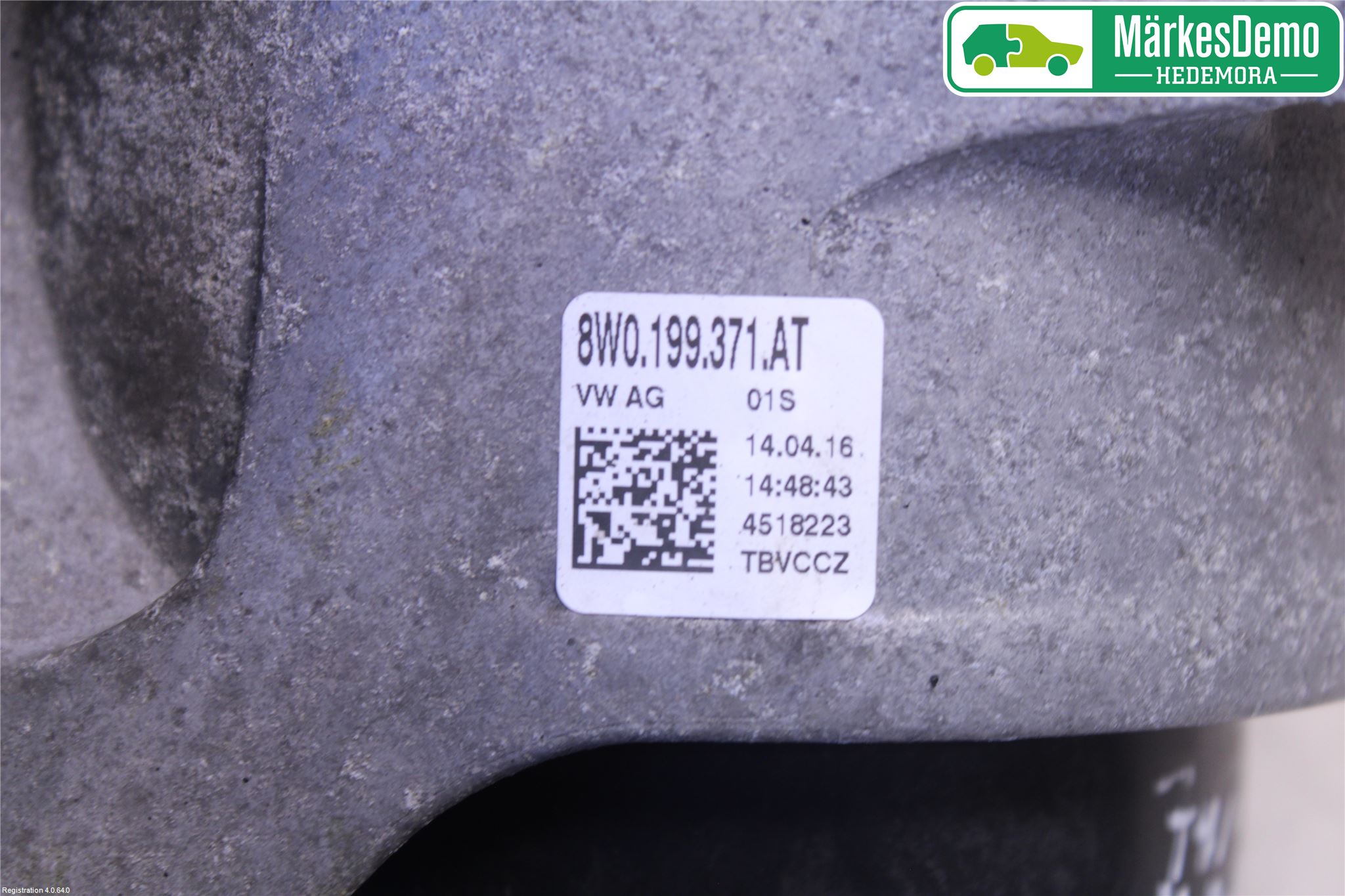 Audi A4/S4 B9 16-19 Motor Feste Gummi