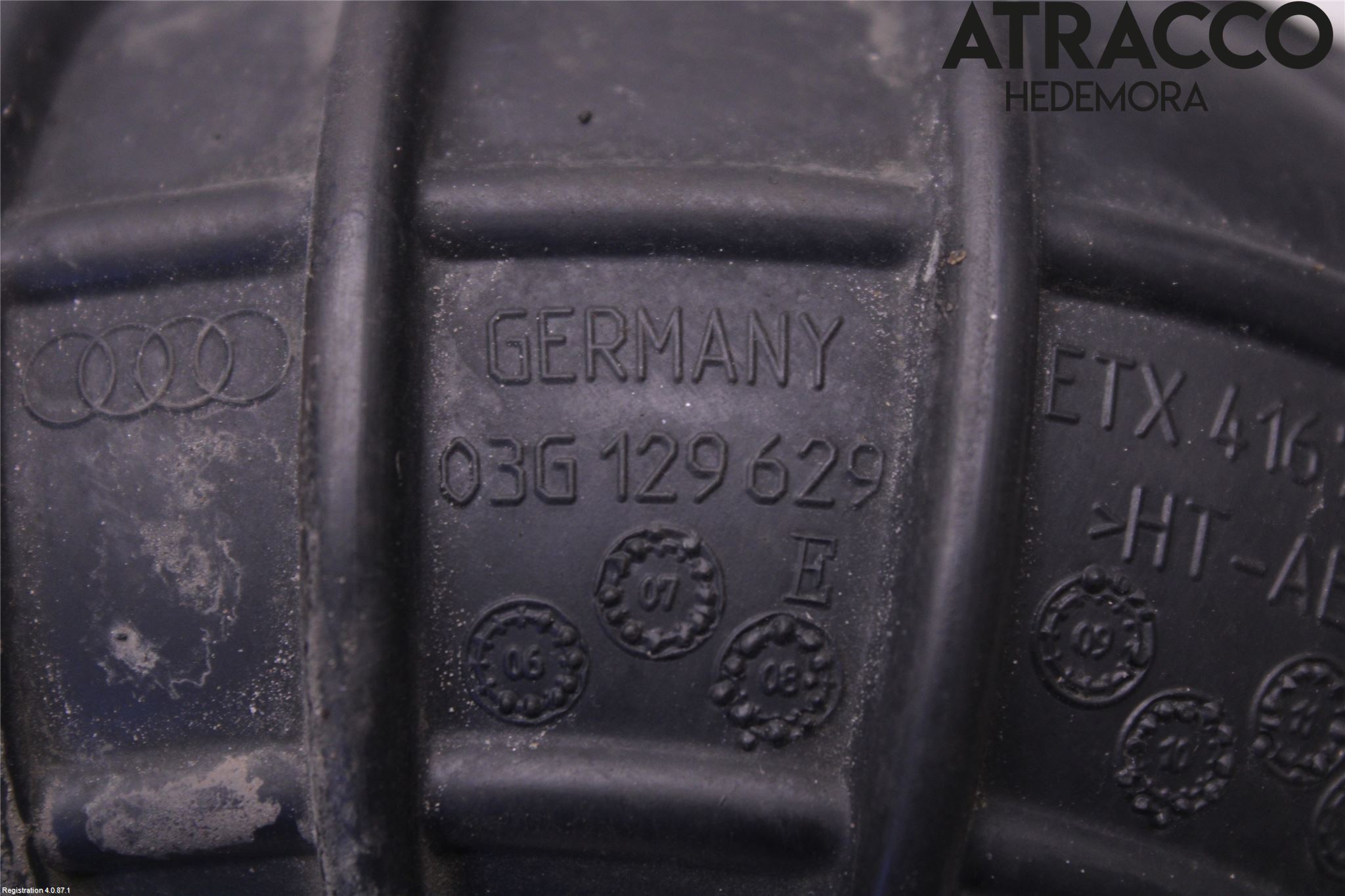 Audi A5 07-16 Inns Gummibelg - Slange