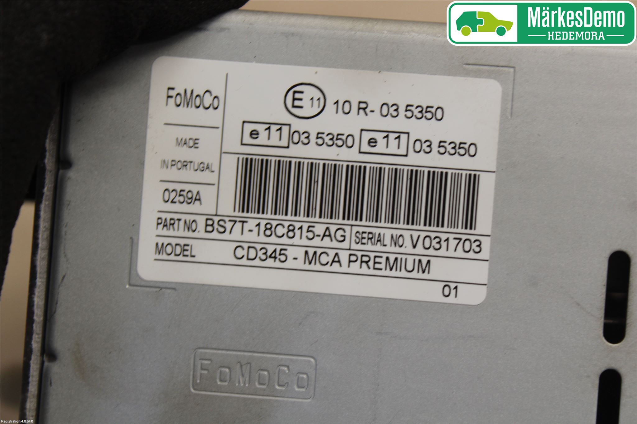 Ford S-MAX 06-15 Stereo Radio Med Cd