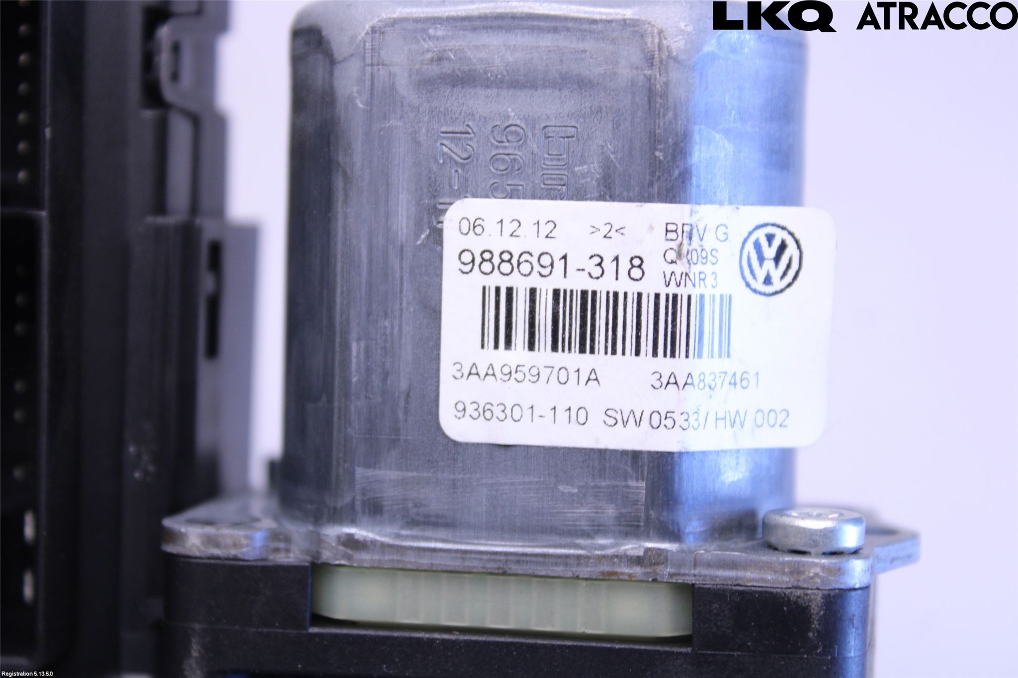 Volkswagen VW PASSAT 11-14 Vindusheismotor