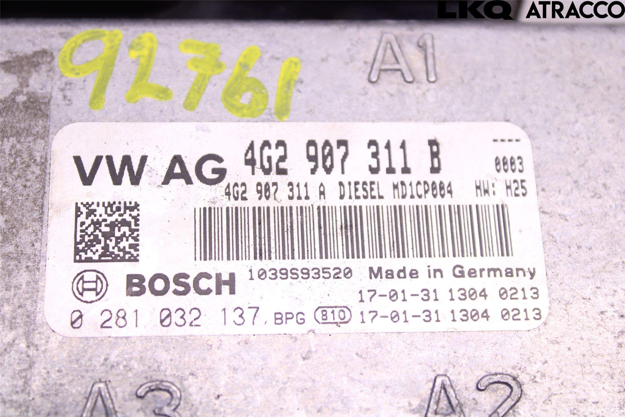 Audi A7/S7 4G 11-17 Styreenhet Dieselpumpe
