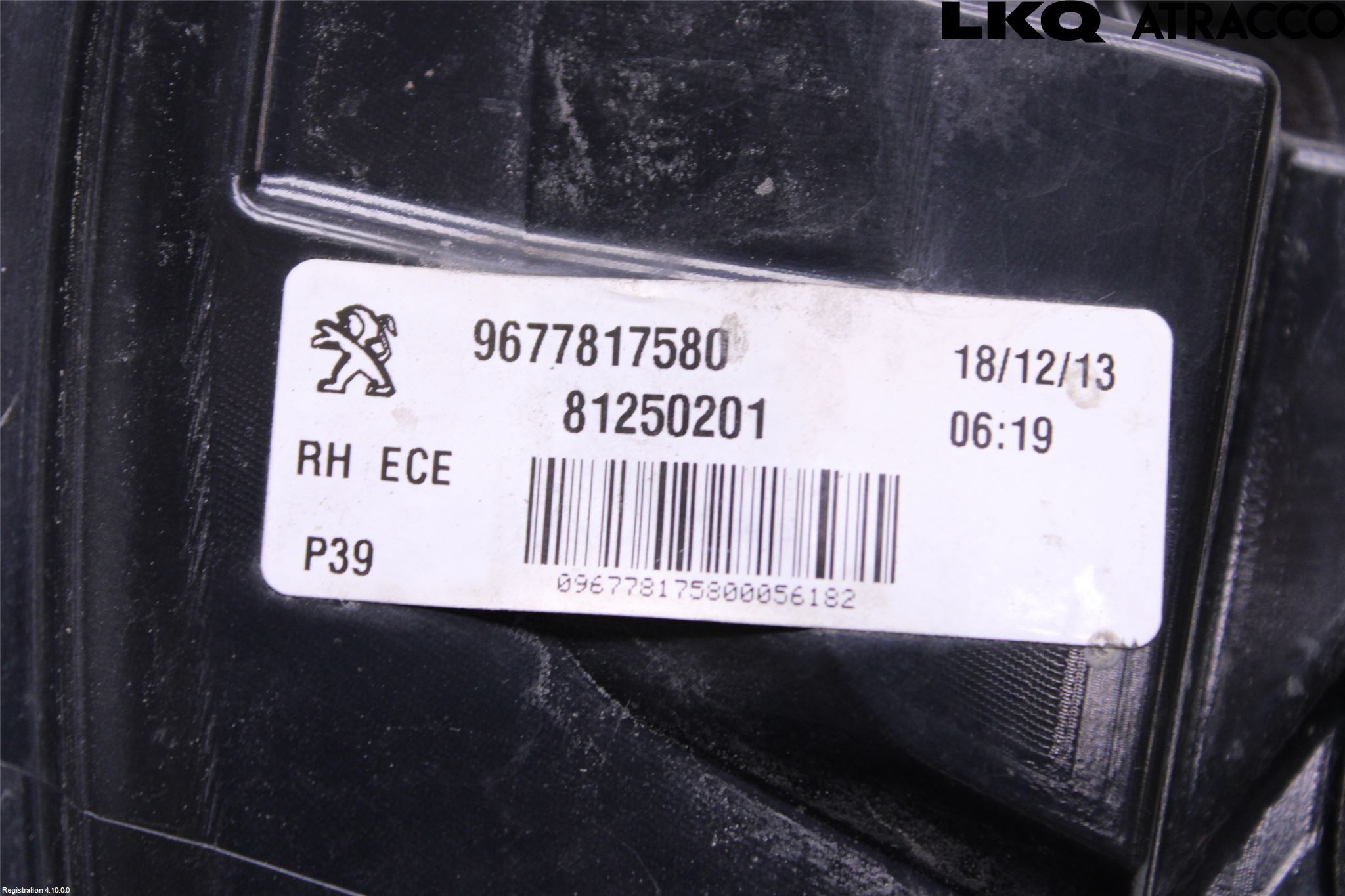 Peugeot 308 14-21 Baklykt Høyre