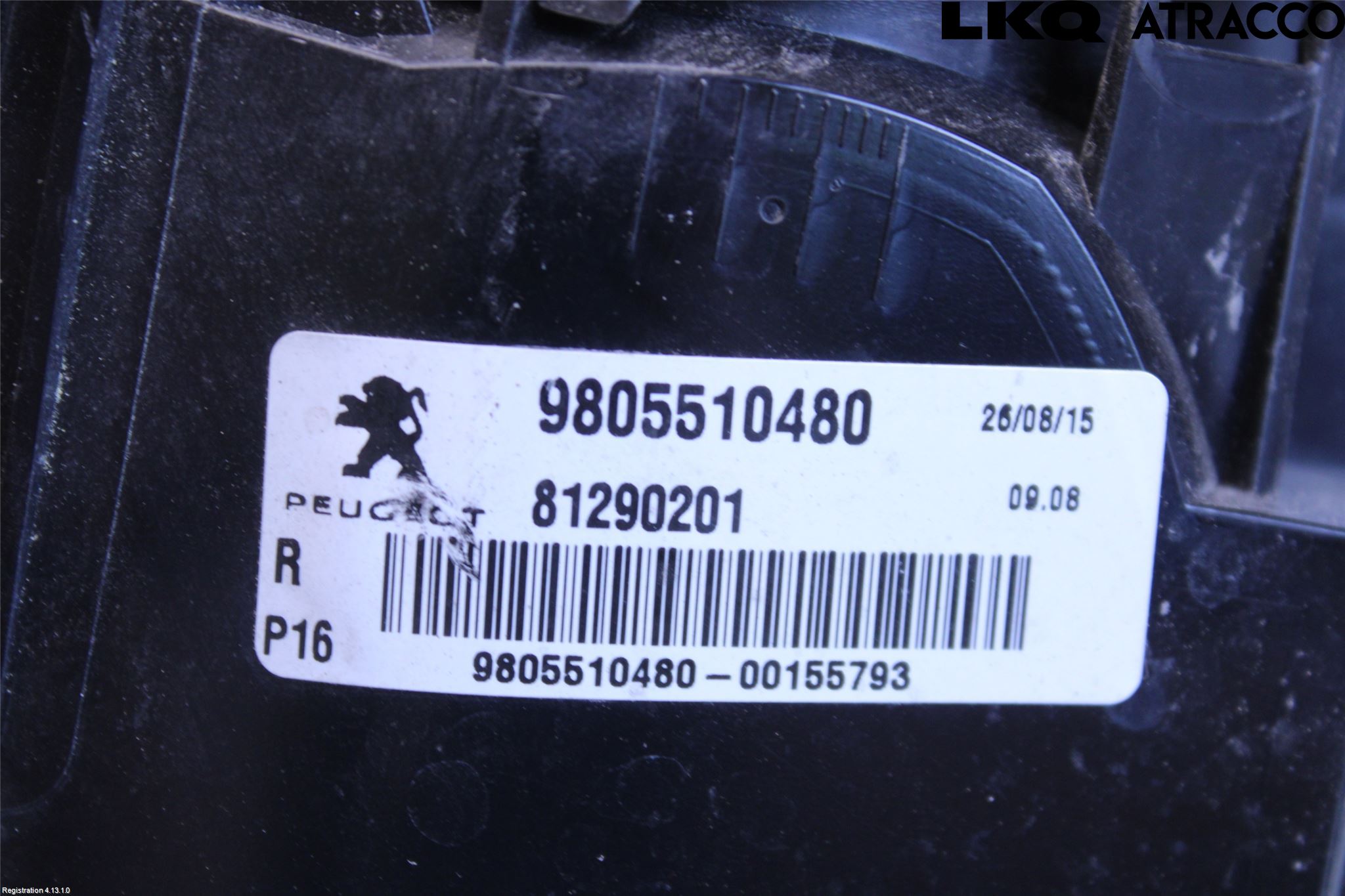 Peugeot 3008 09-16 Baklykt Høyre