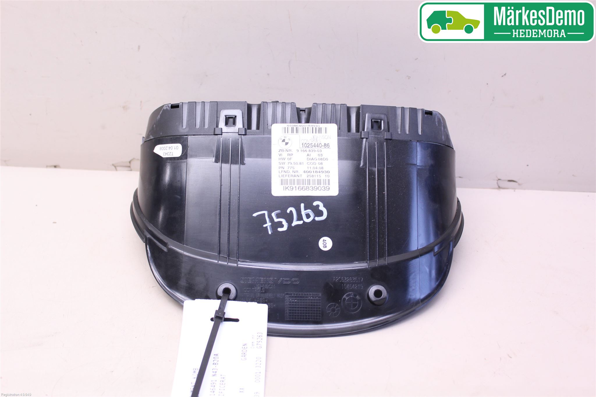 BMW 3 E90/91 SED/TOU 05-12 Instr Kombinert