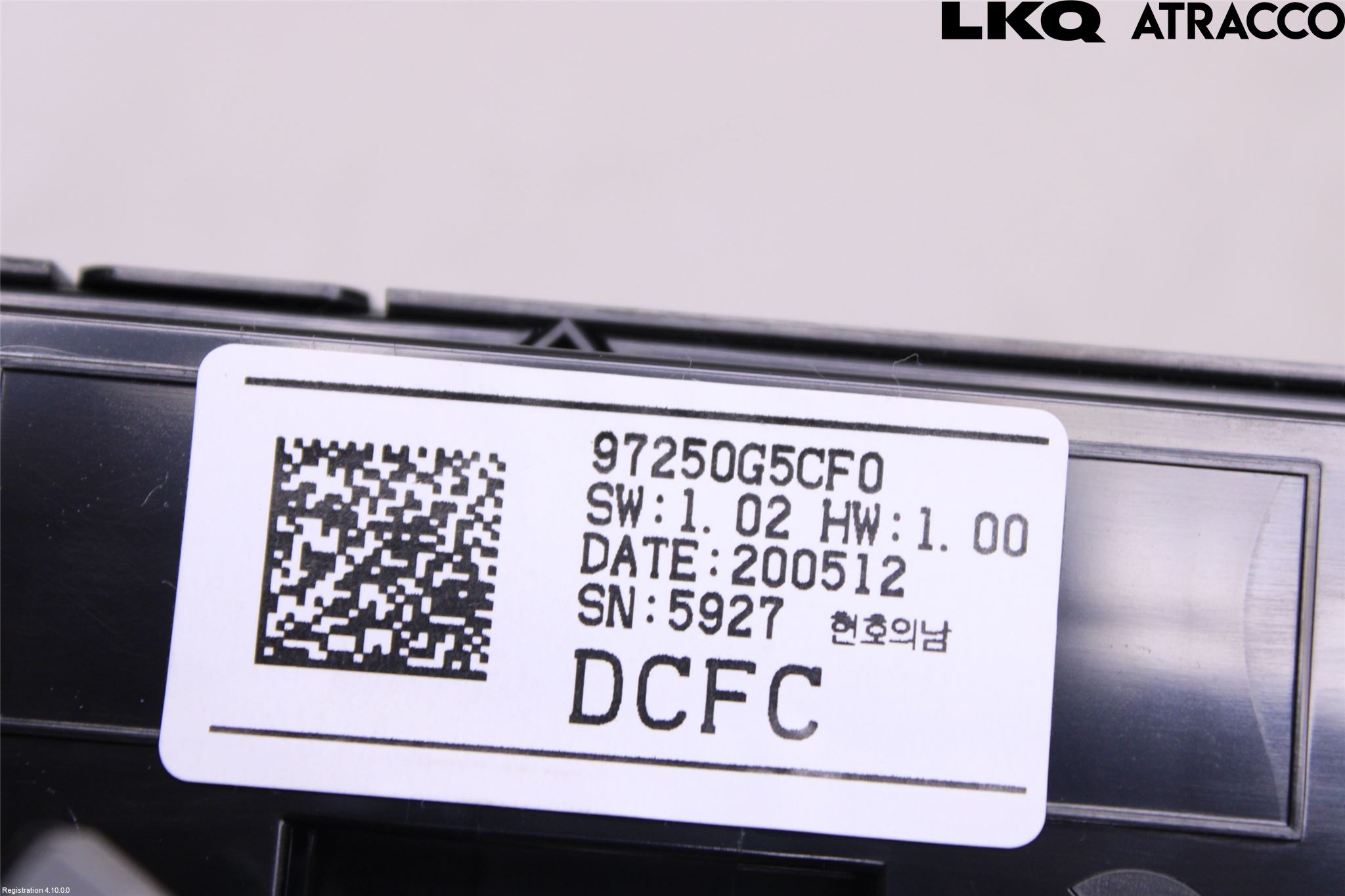 Kia NIRO (DE) 17-22 Varme Ac Betjening-Display