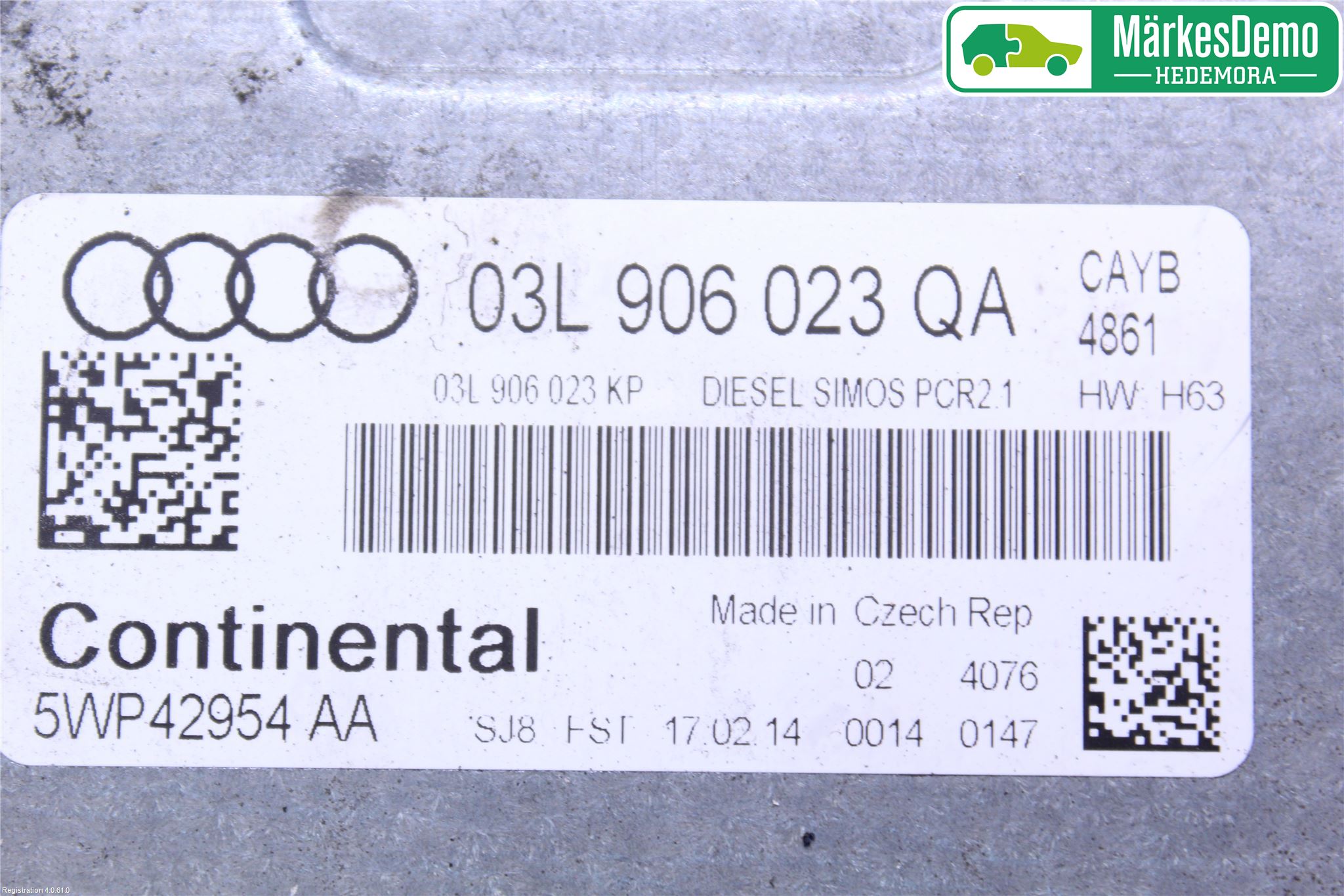 Audi A1/S1 11-18 Styreenhet Innsprøytning