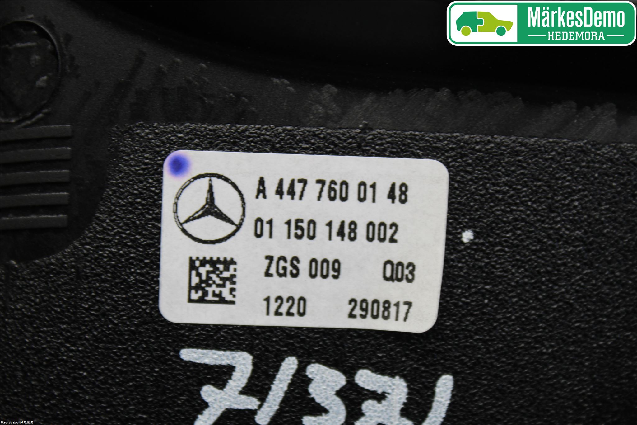 Mercedes-Benz MB VITO/V-KLASS (W640,W447,W448) 14- Innr Dørhandtak H Indre