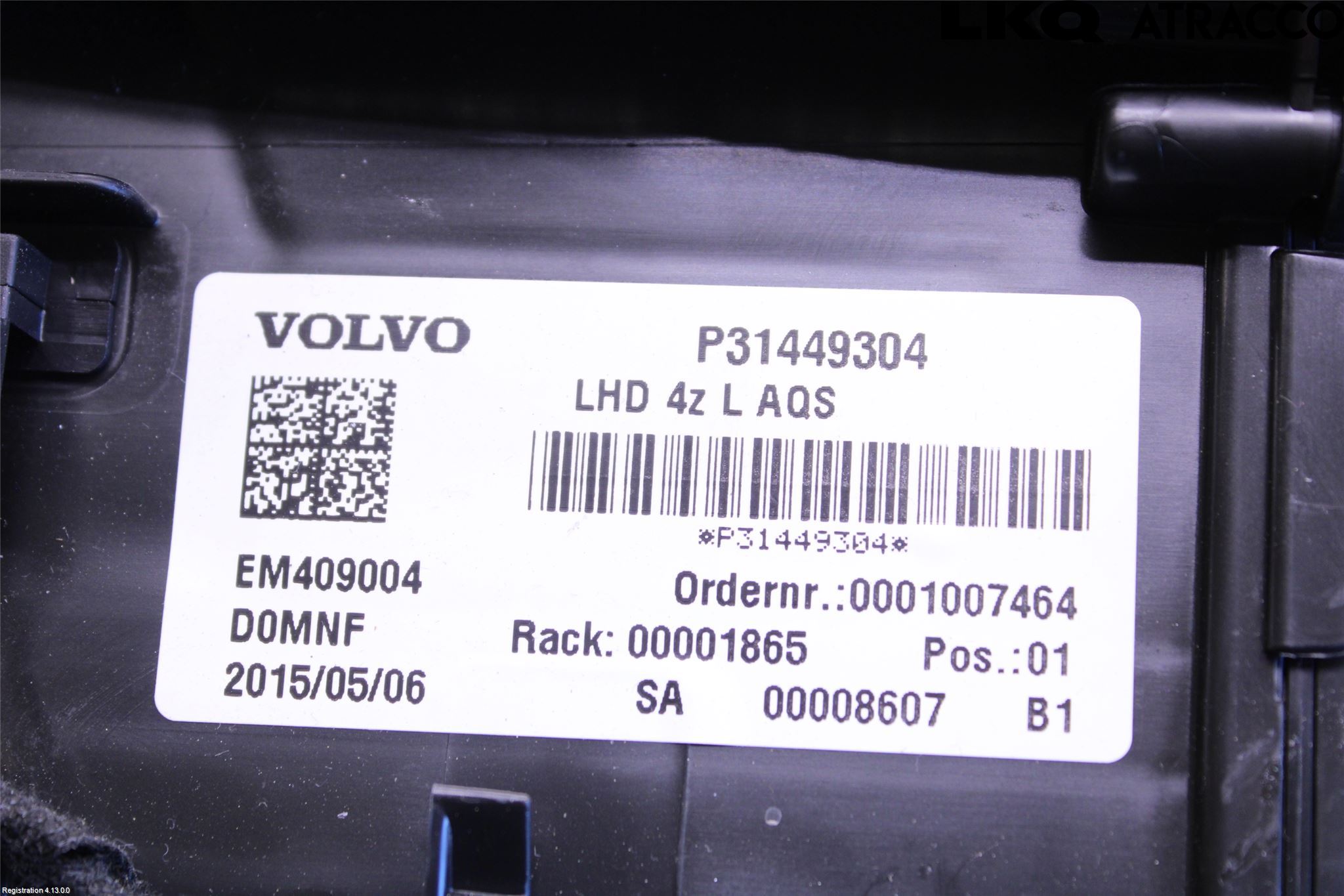 Volvo XC90/RECHARGE 16- Varmeapparat Register Komplett