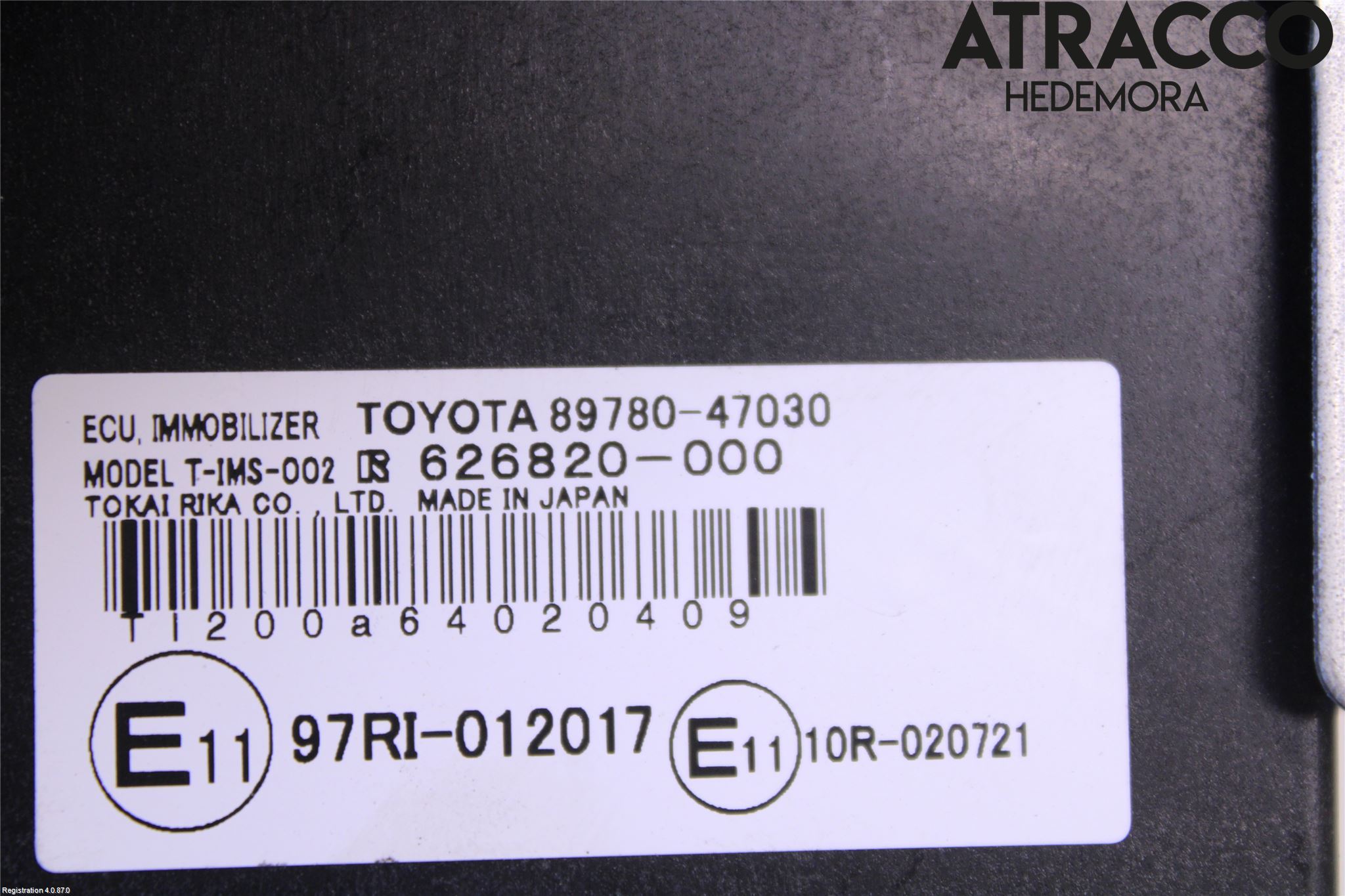 Toyota PRIUS NWH20 04-08 Styreenhet Øvrig