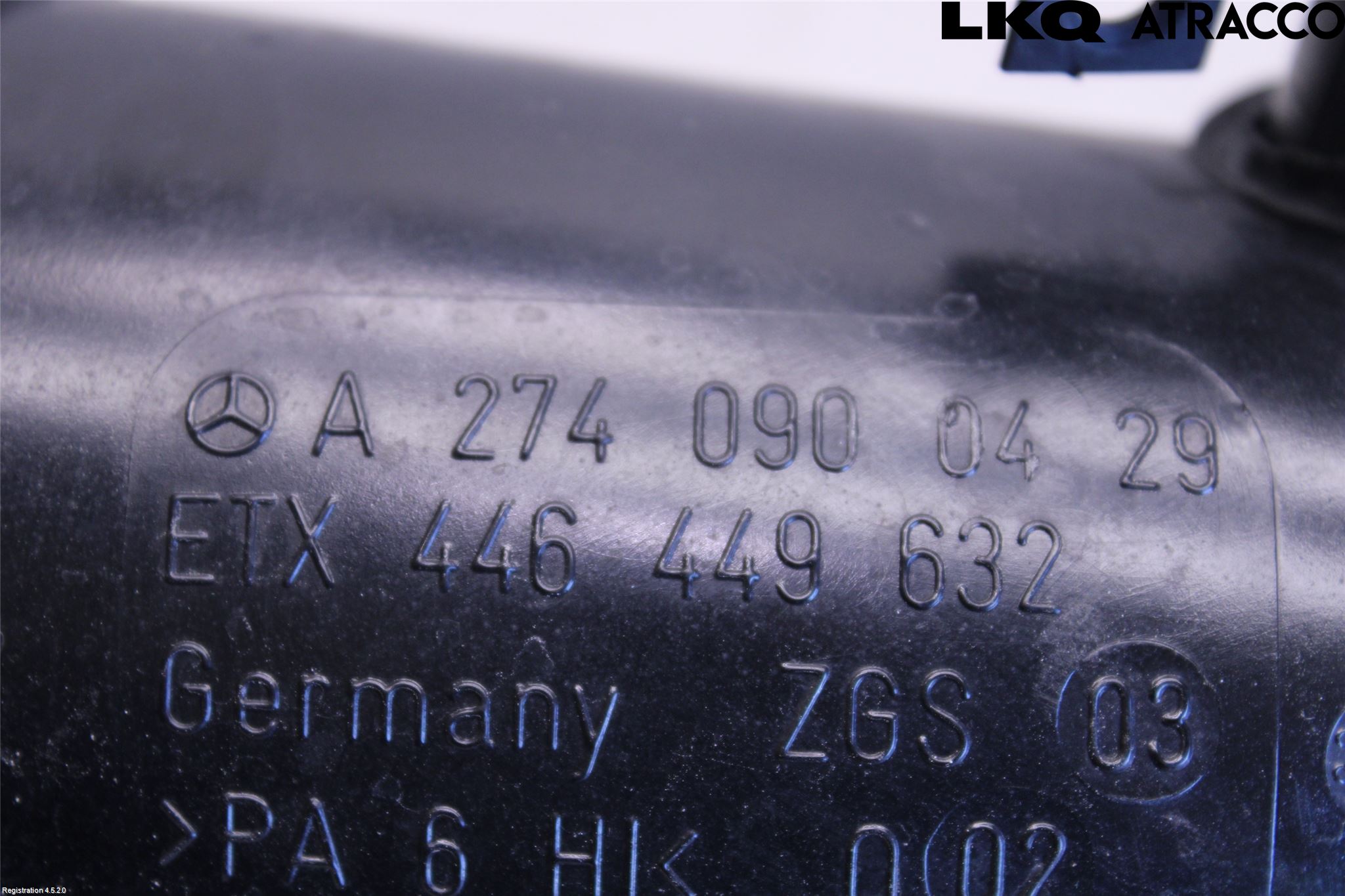 Mercedes-Benz MB C-KLASS (W204) 07-15 Intercooler Rør-Slange