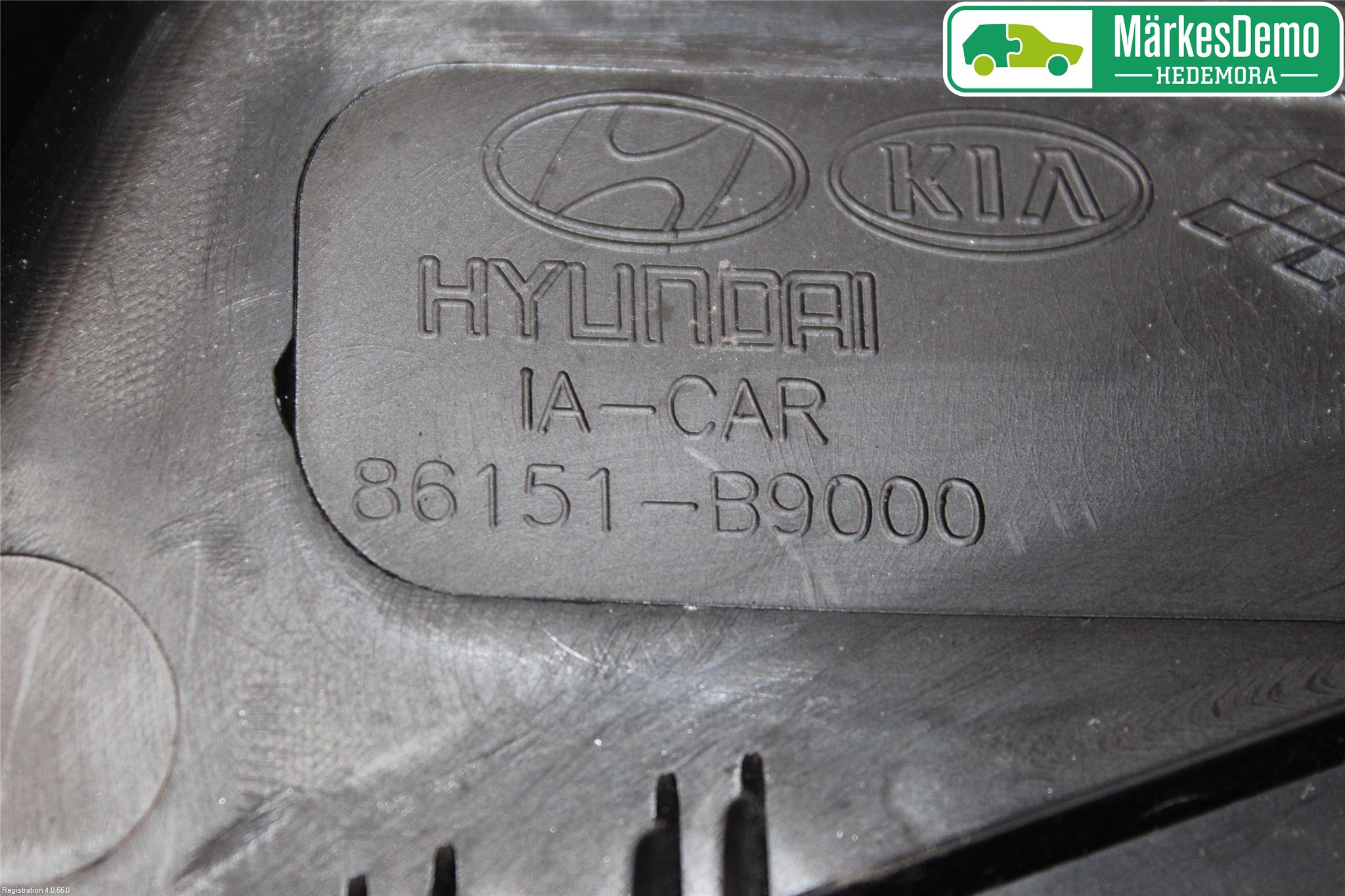 Hyundai i10 BA 17-20 Visker Deksel-Grill-Under Frr
