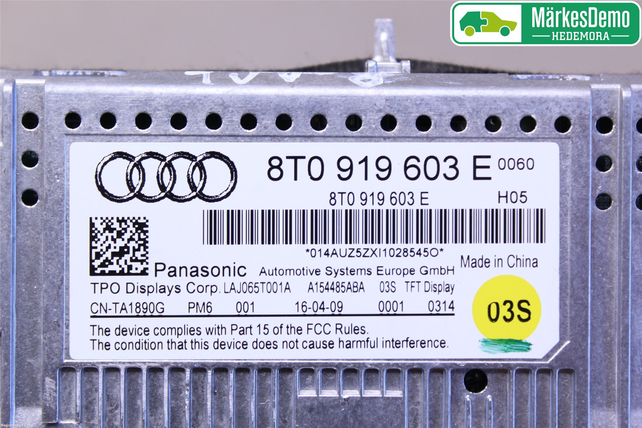 Audi A4/S4 08-11 Multifunktionsdisplay