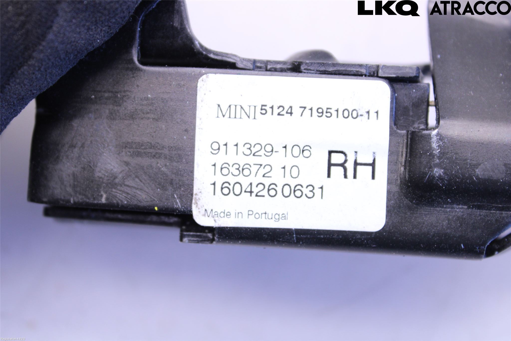 Mini CABRIO F57 16-24 Bakluke-Lokk Låsekasse