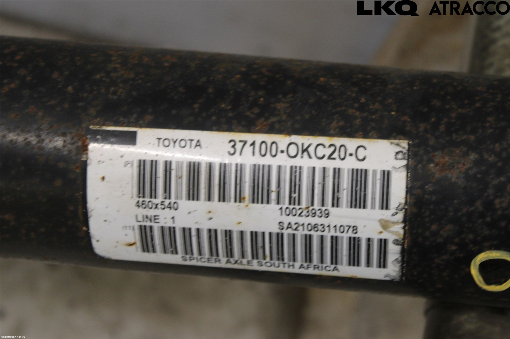 Toyota HILUX 16- Mellomaksel Kompl