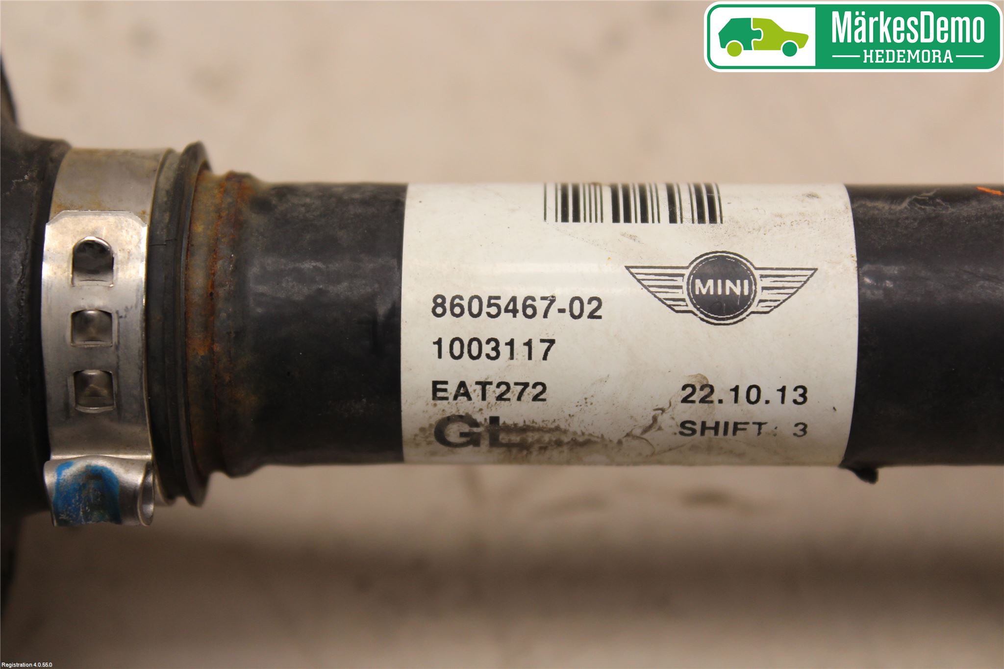 Mini CLUBMAN R55 06-14 Drivaksel Foran Kompl Venstre