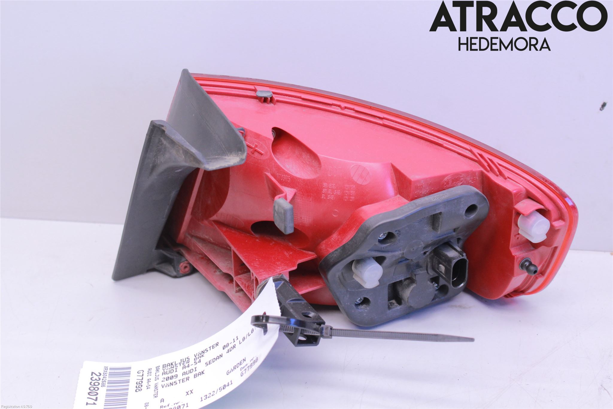 Audi A4/S4 08-11 Baklykt Venstre