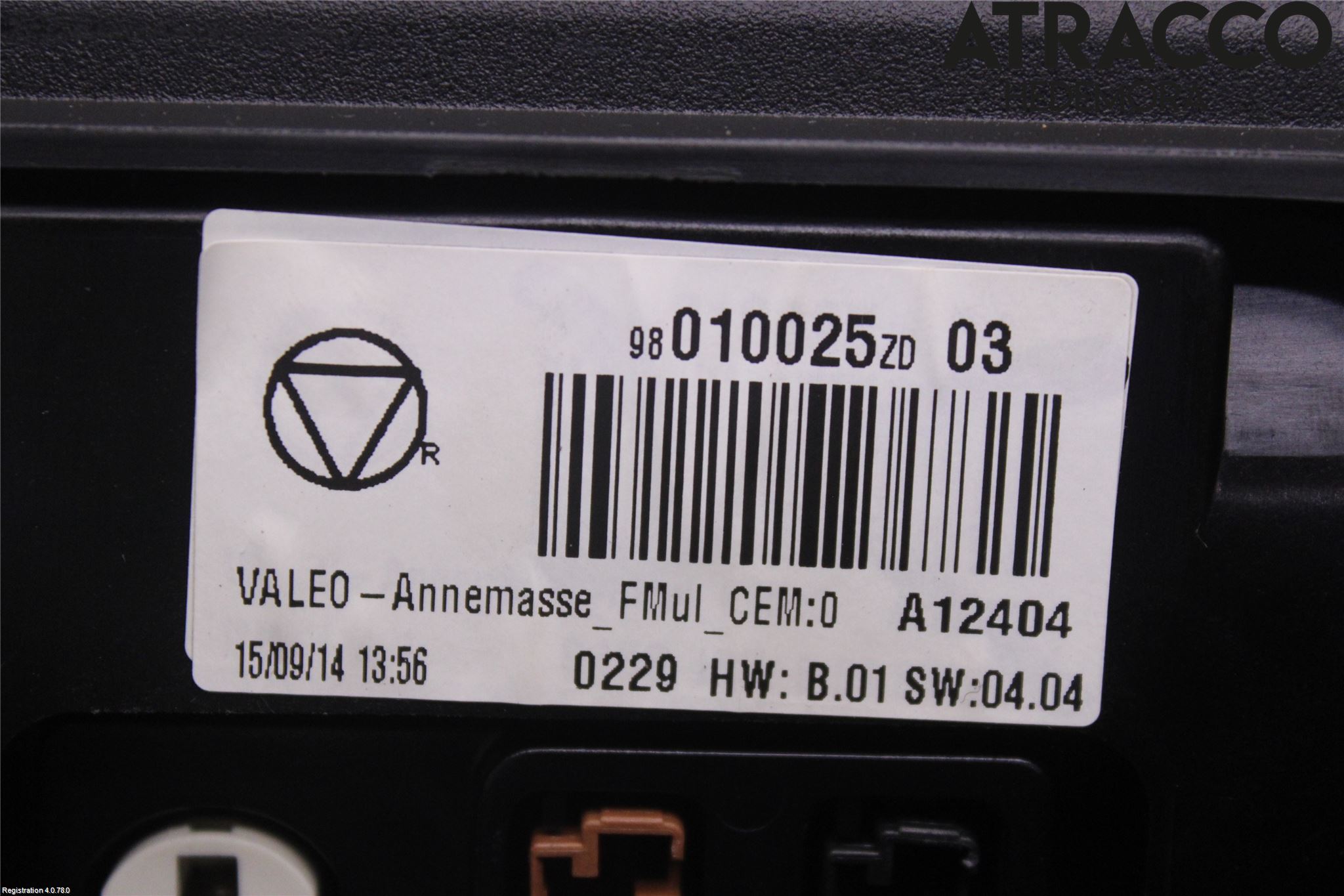Citroen C4 CACTUS 14-20 Instr Varselys - Display