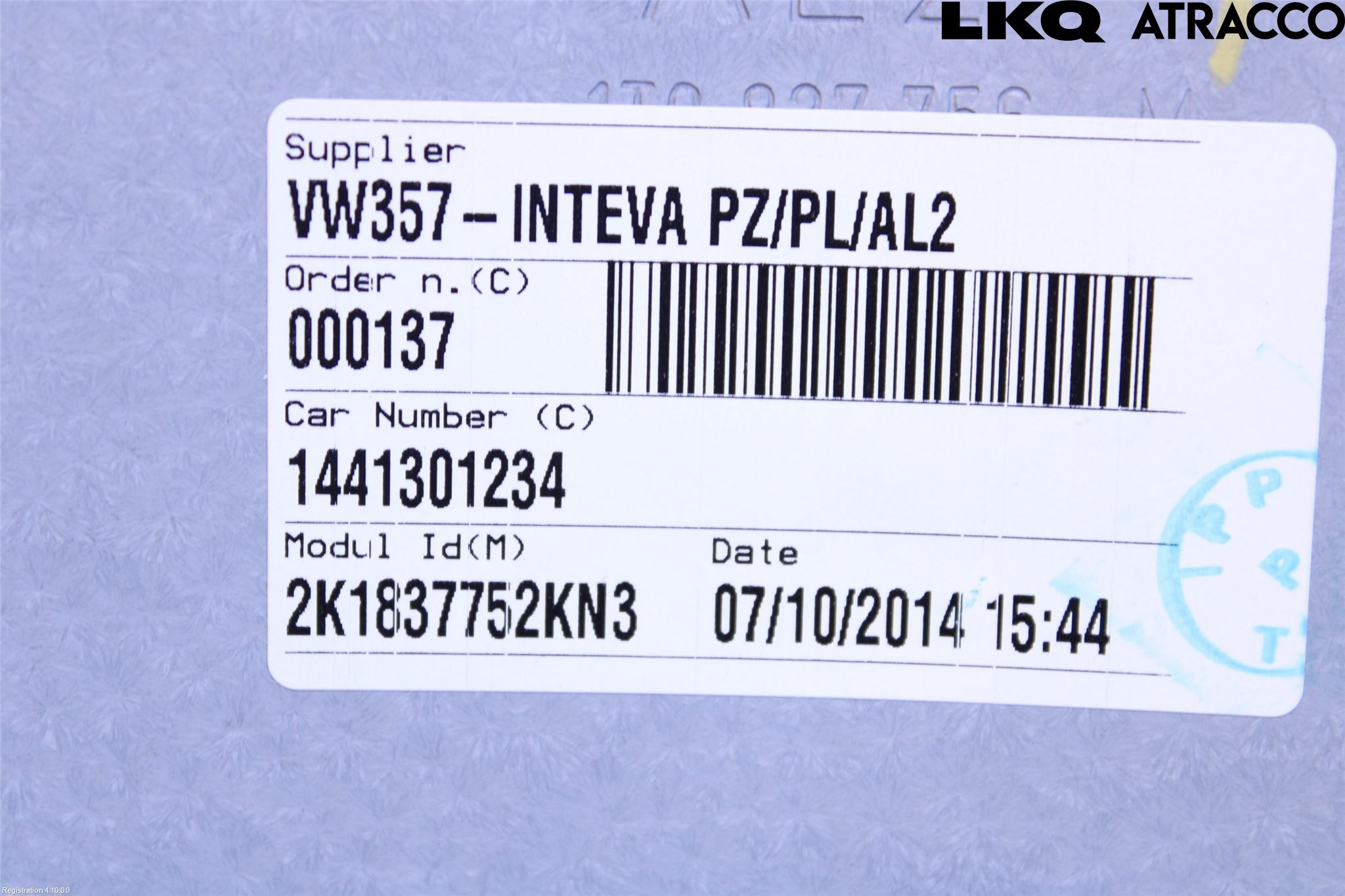 Volkswagen VW CADDY 11-15 Vindusheis El Komp