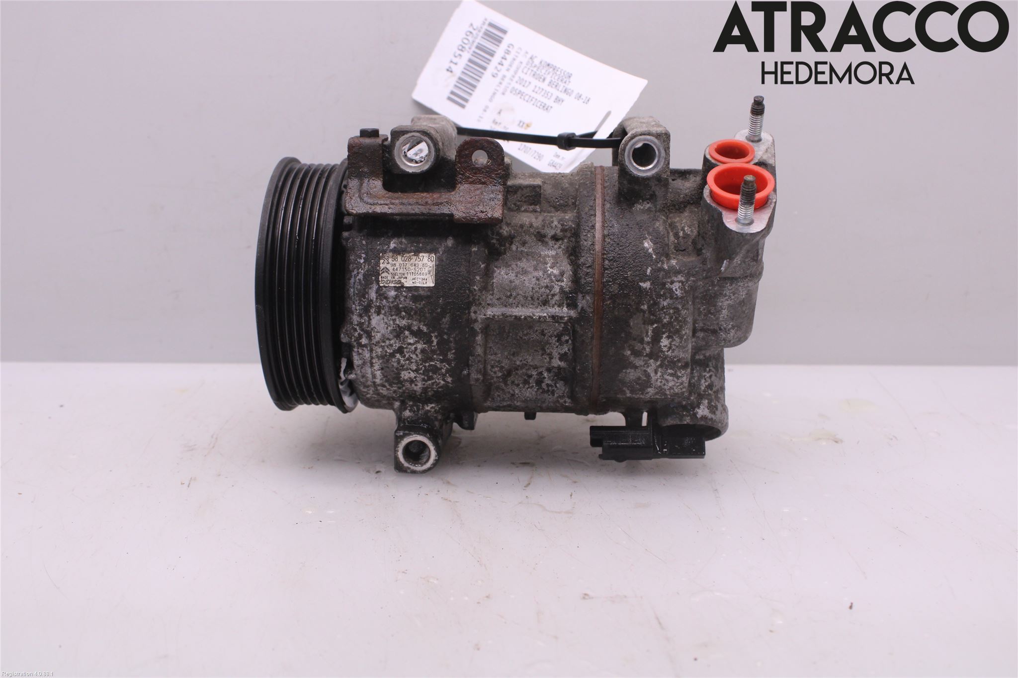 Citroen BERLINGO 08-18 Varme Ac Kompressor