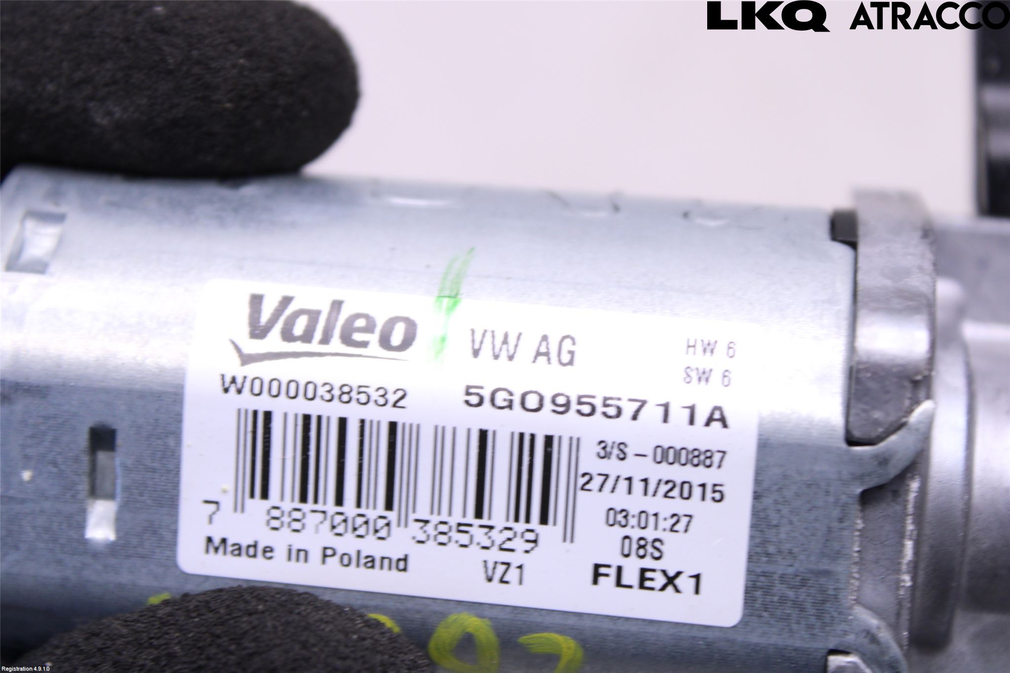 Volkswagen VW PASSAT 15-19 Viskermotor Bakluke
