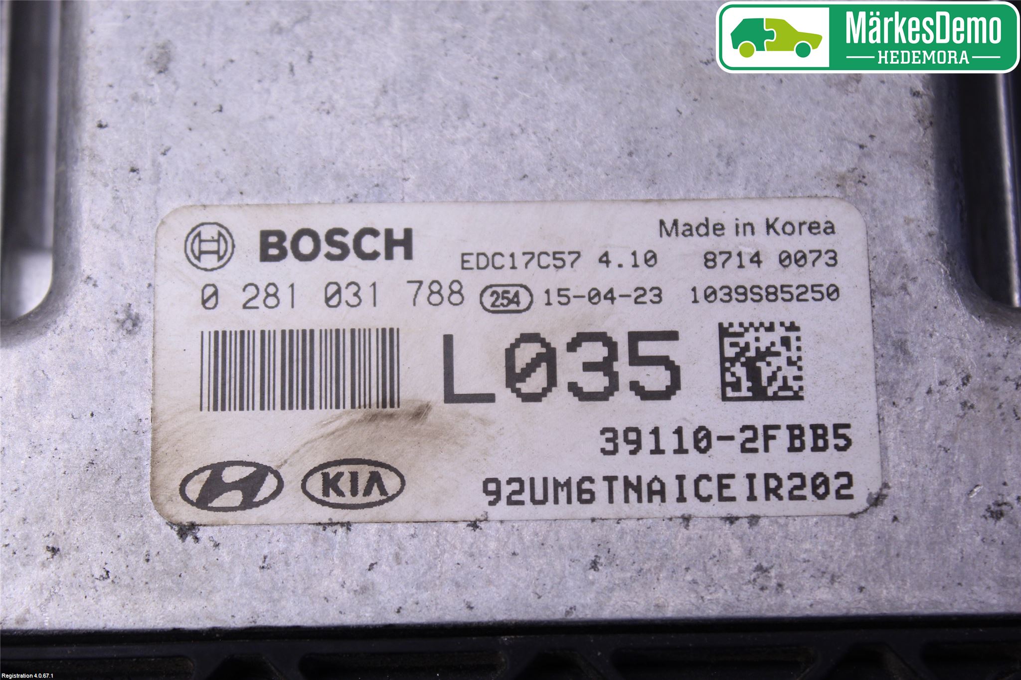 Kia SORENTO 15-20 Styreenhet Dieselpumpe