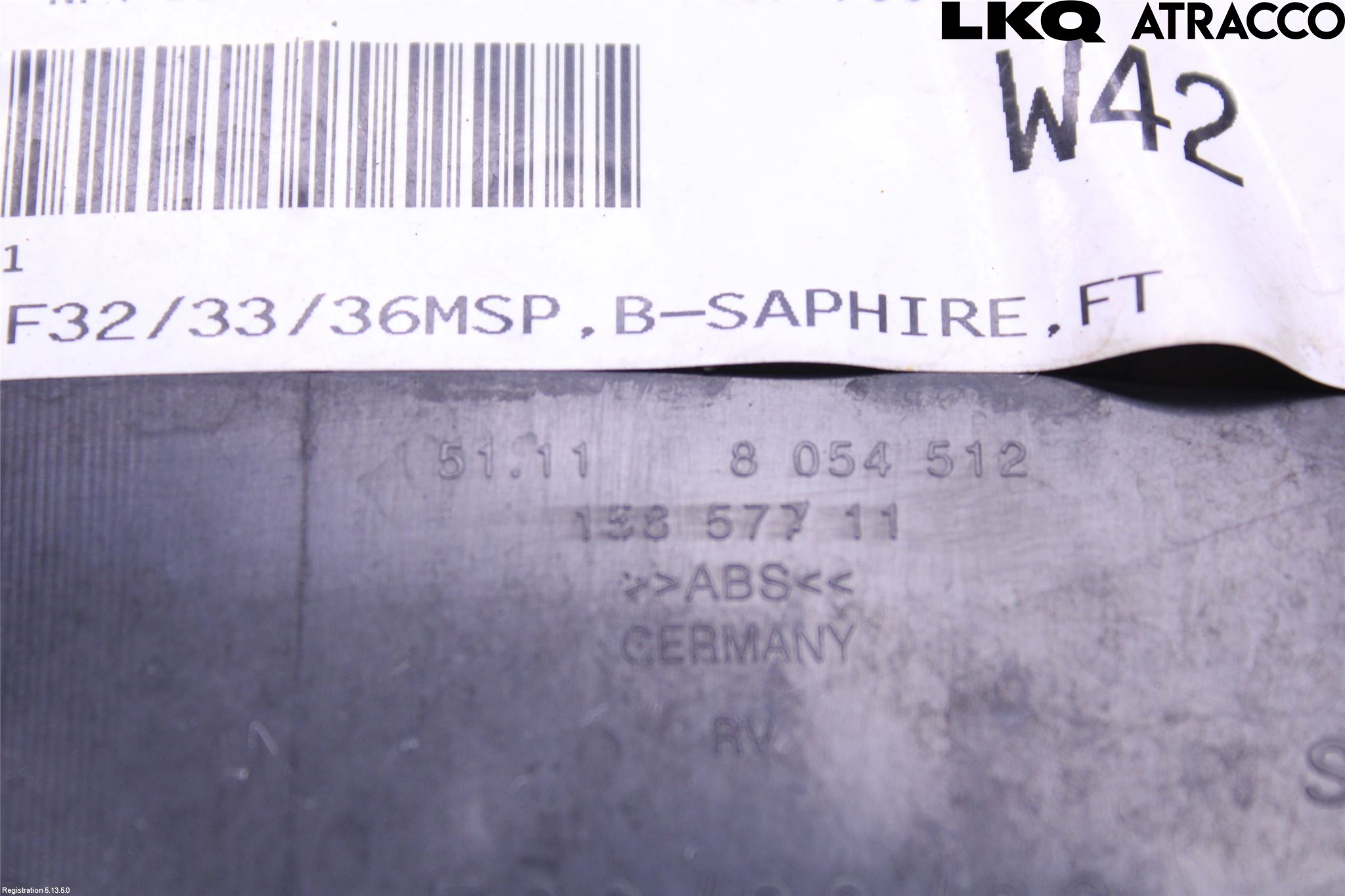BMW 4 F32/F33/F82/F83 13-20 Støtfanger Foran Hjørne Høyr