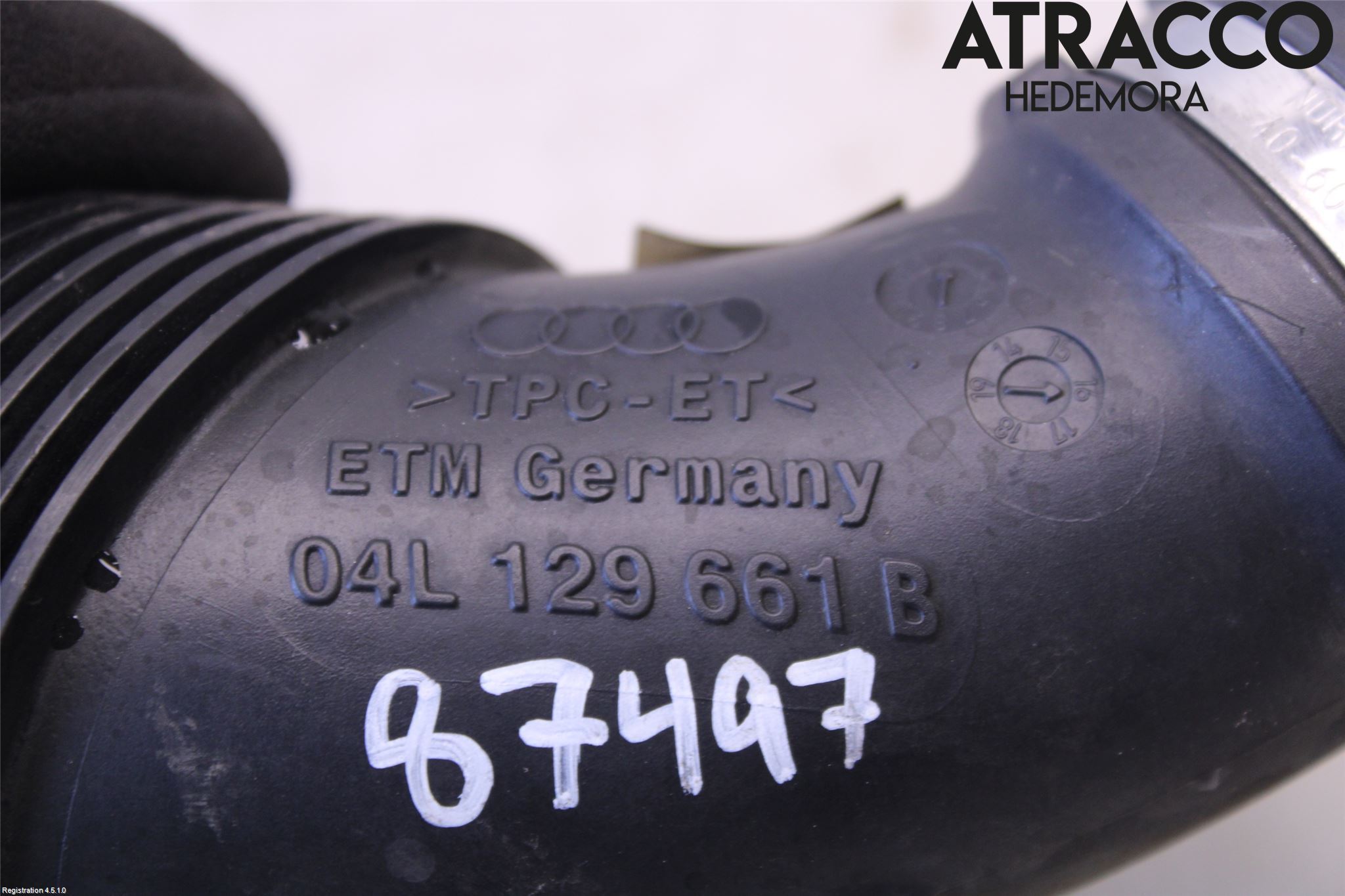 Audi A4/S4 B9 16-19 Inns Gummibelg - Slange