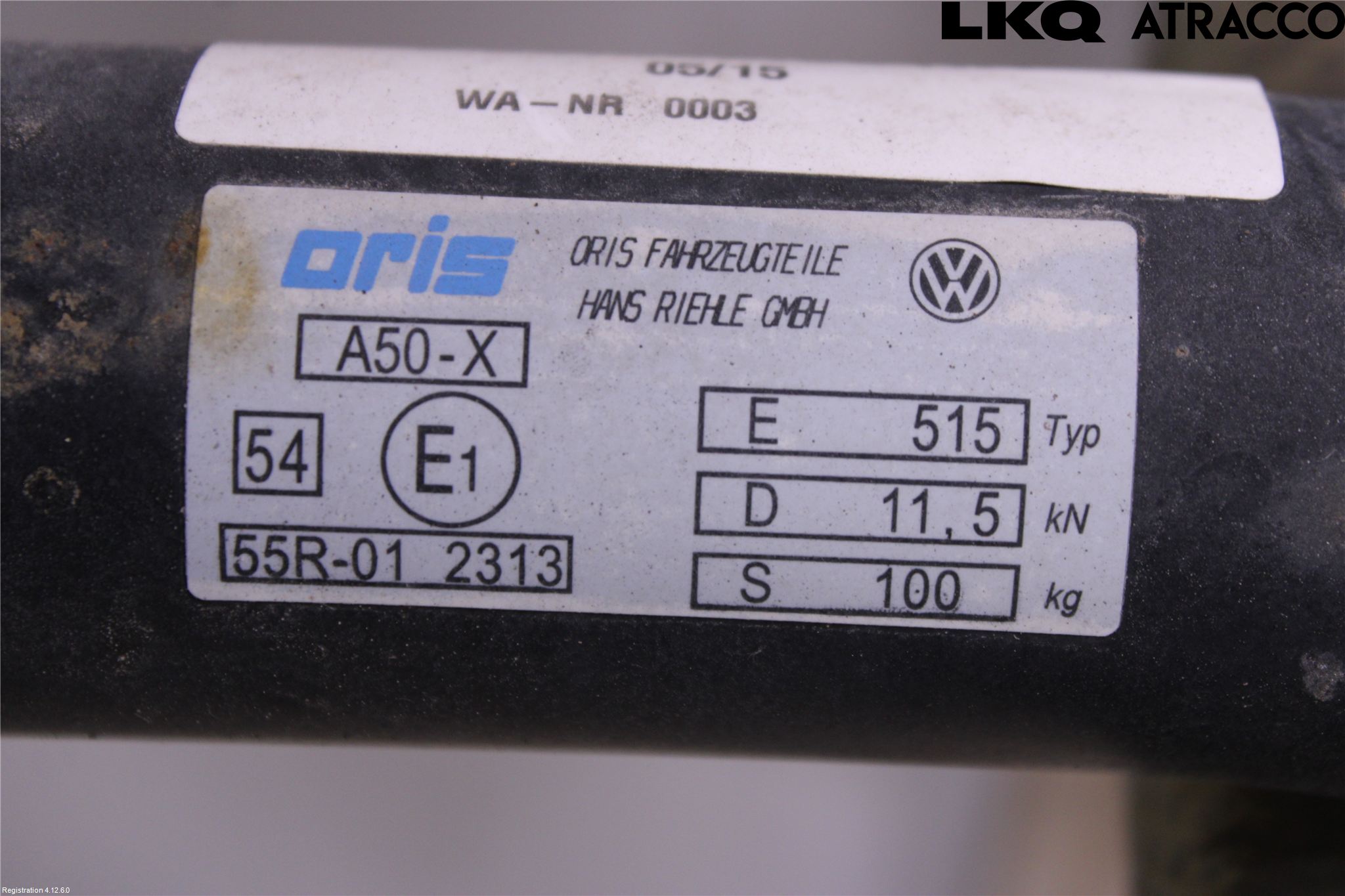 Volkswagen VW PASSAT 15-19 Tilhengerfeste