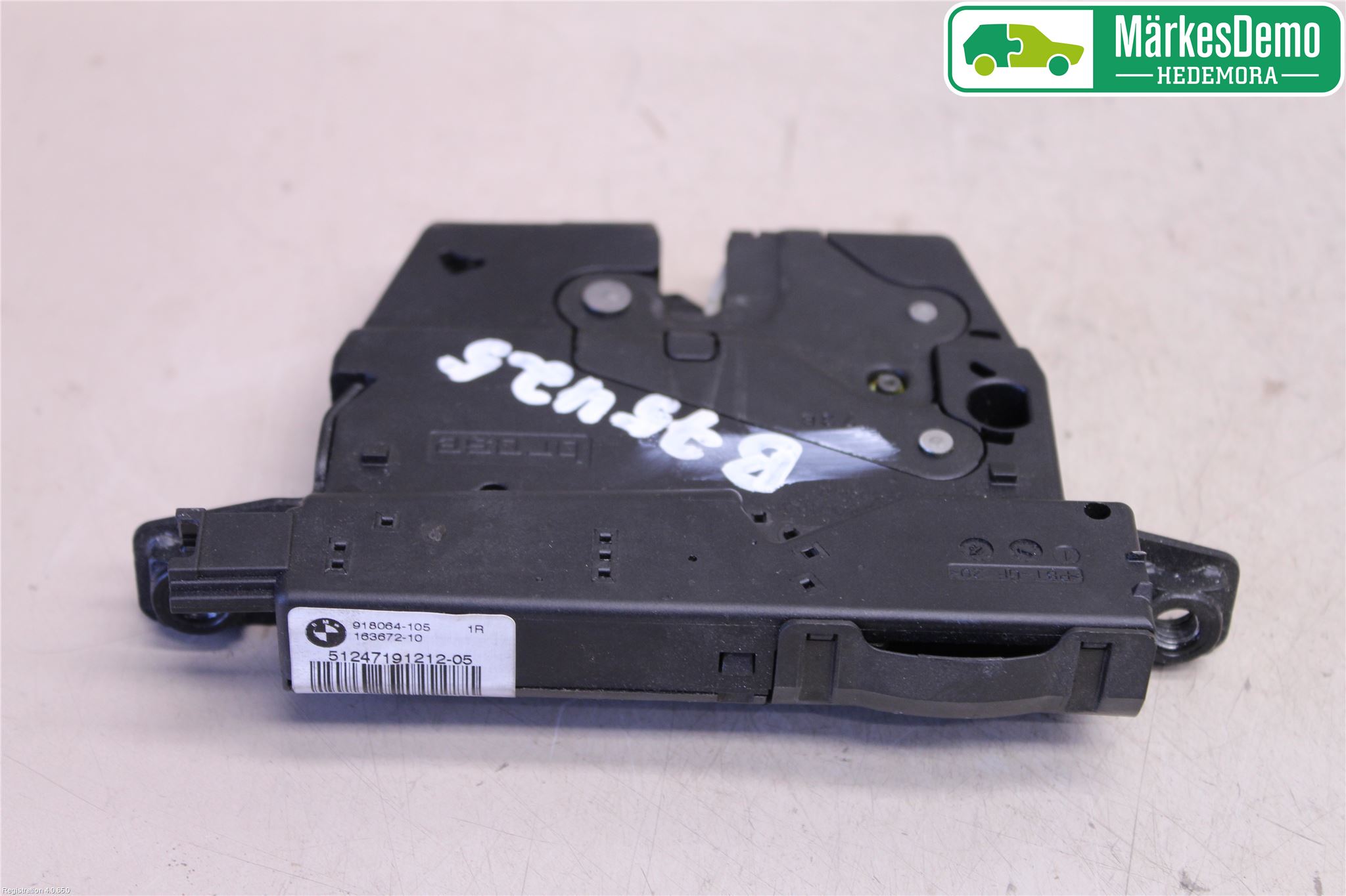 BMW 3 F30/F31/F80 12-19 Bakluke-Lokk Låsekasse