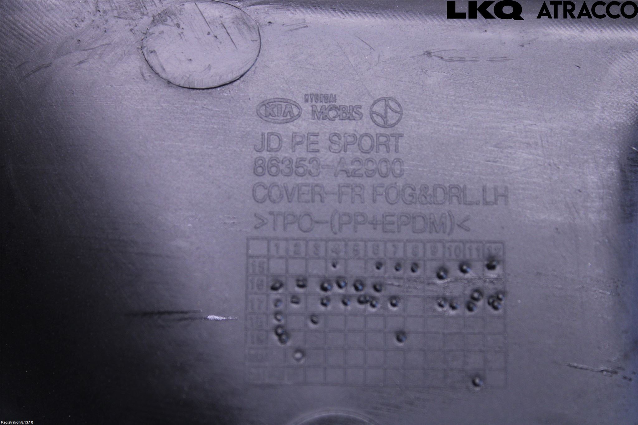Kia CEED 12-18 Frontlykt Kurve-Tåkelys Ramme