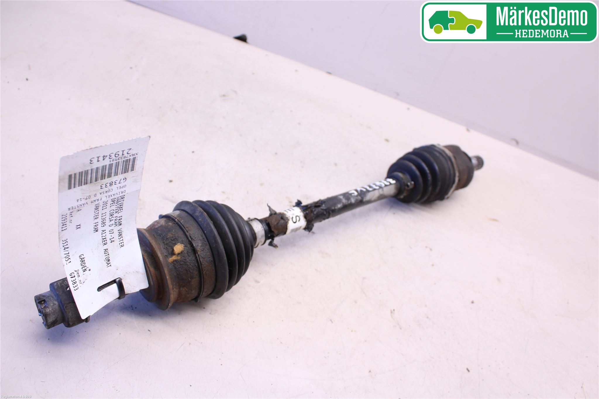 Opel CORSA D 07-14 Drivaksel Foran Kompl Venstre