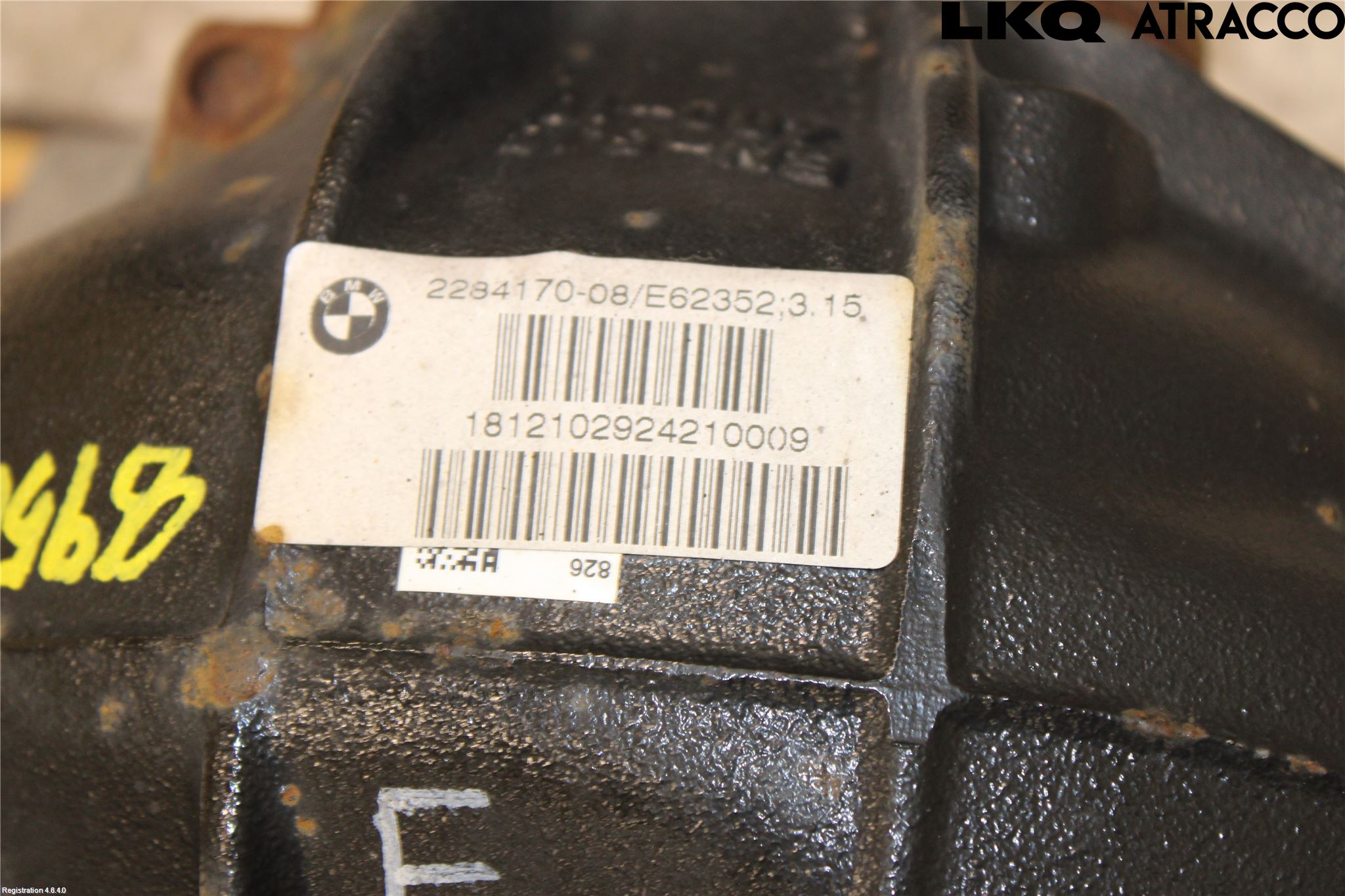 BMW 5 F10/F11/F18 09-17 Bakaksel Kardang Bak -Diff