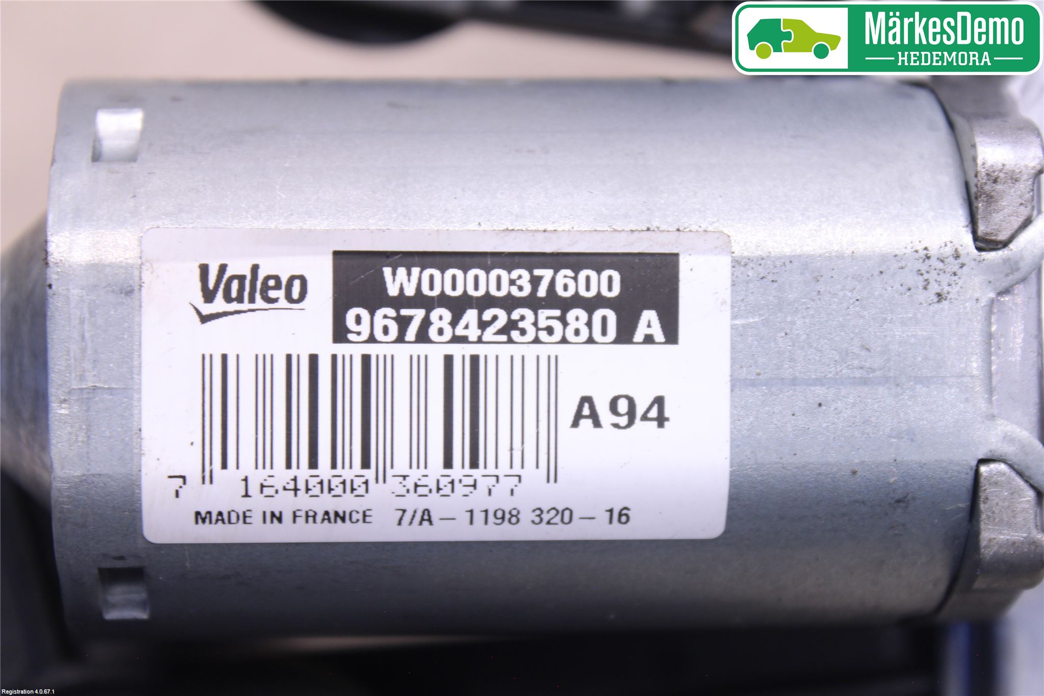 Peugeot 2008 13-20 Viskermotor Bakluke
