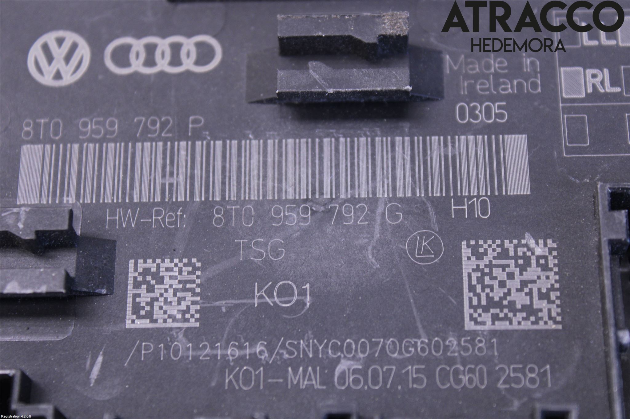 Audi A5 07-16 Styreenhet Dør