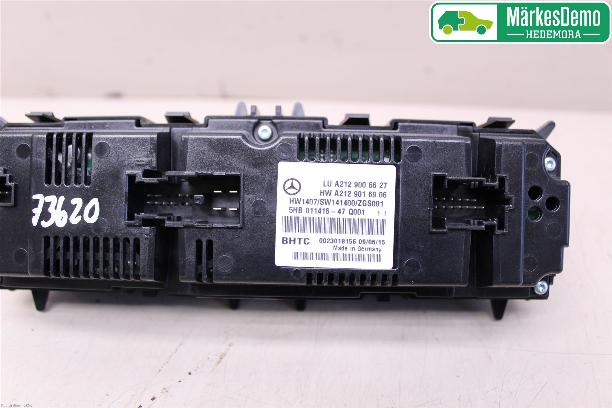 Mercedes-Benz MB E-KLASS (W212) 09-16 Varme Ac Betjening-Display