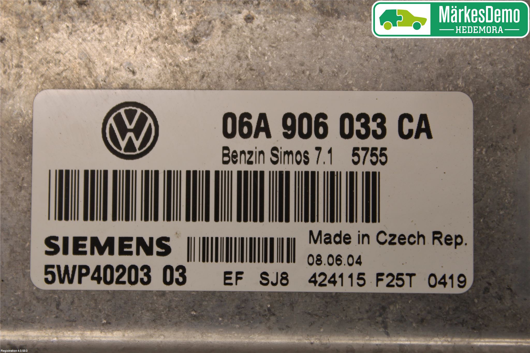 Volkswagen VW GOLF V 04-09 Styreenhet Innsprøytning