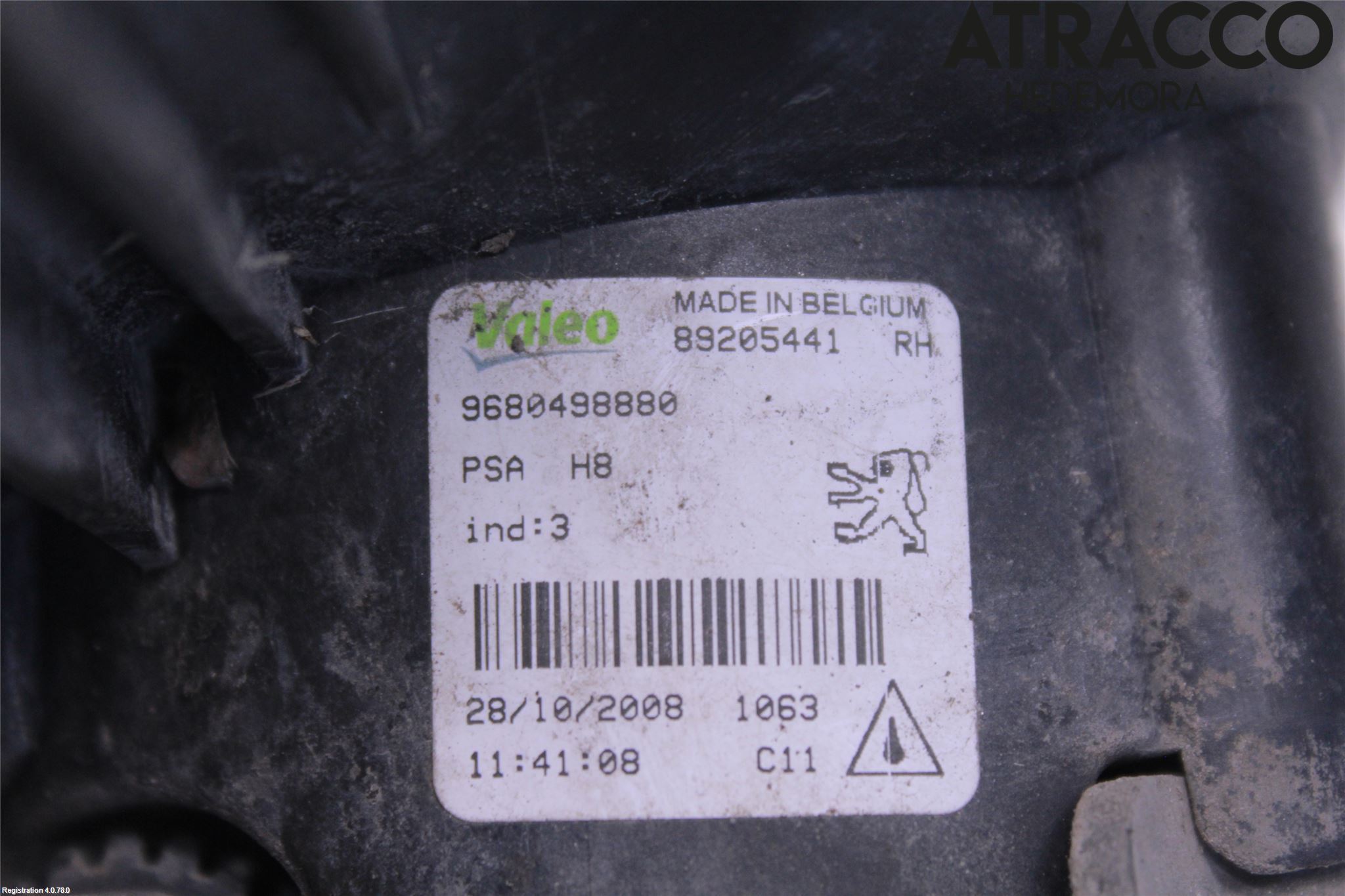 Peugeot 308 08-13 Frontlykt-Kurve-Tåkelys