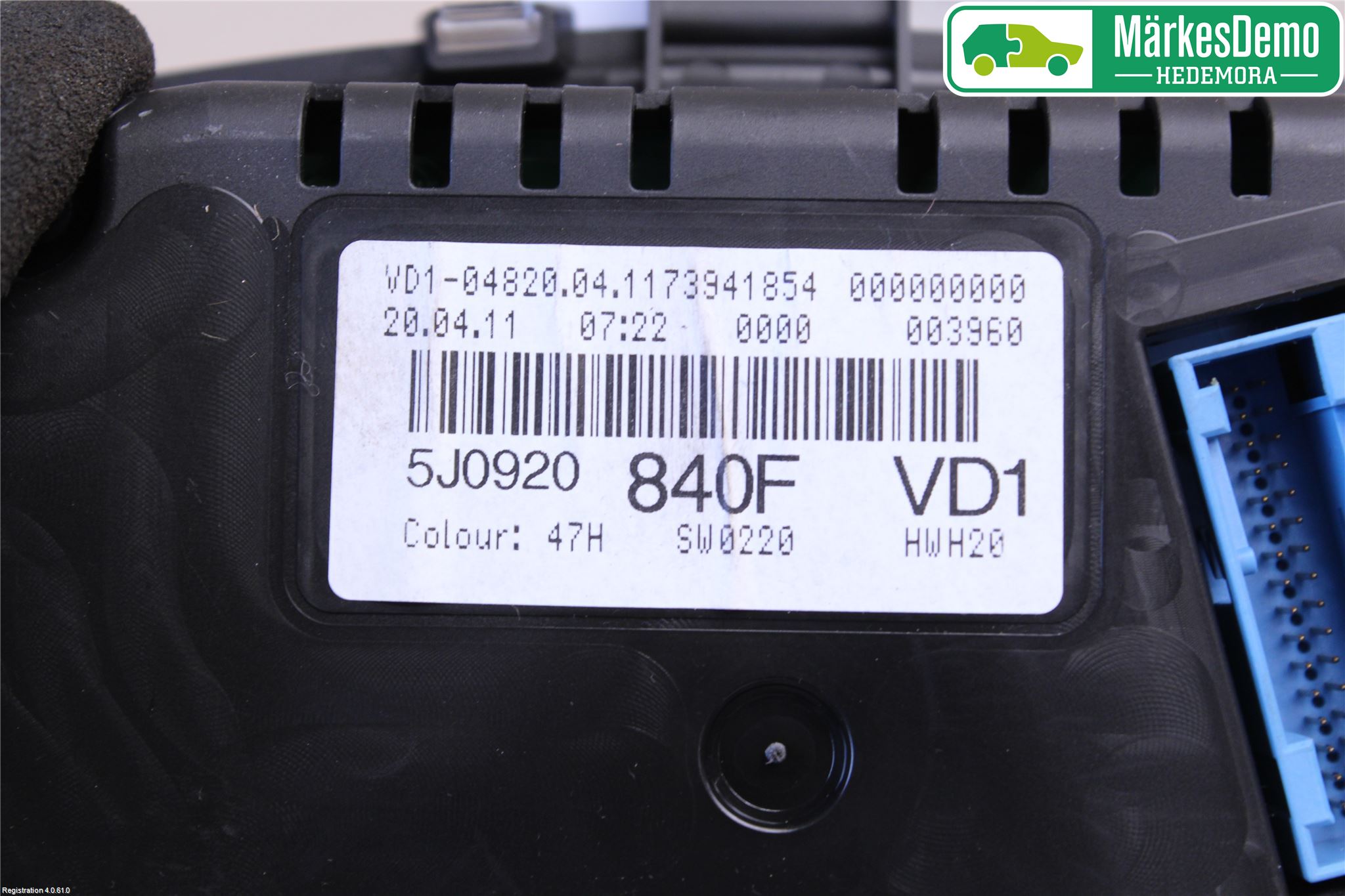 Skoda FABIA 07-14 Instr Kombinert