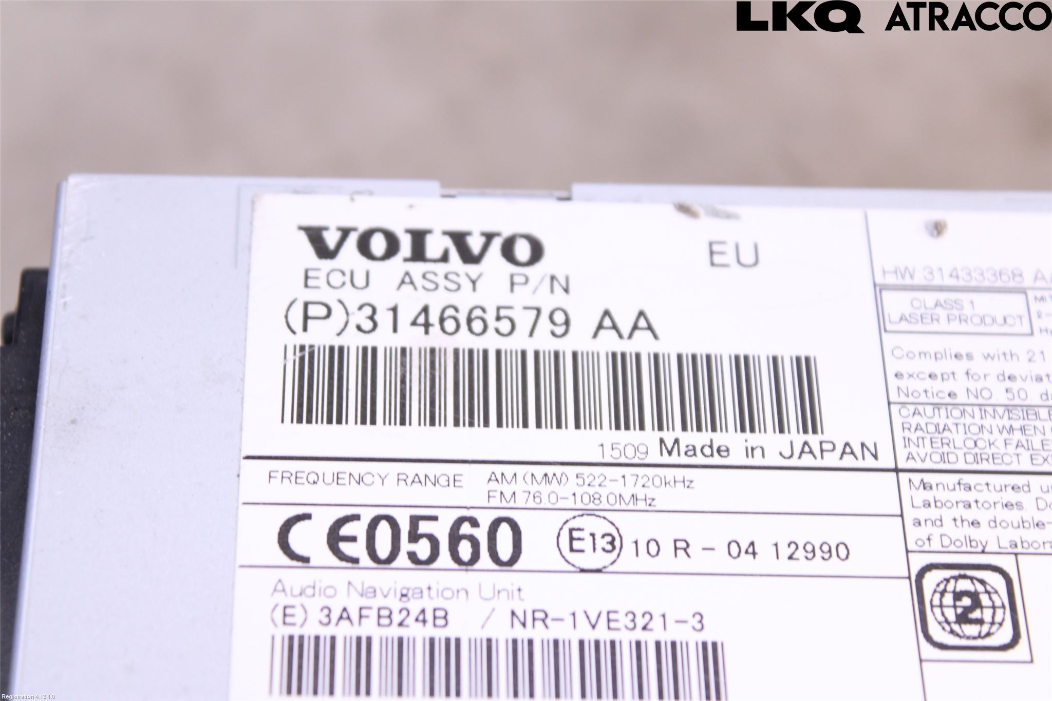 Volvo V60 CROSS COUNTRY 16-18 Stereo Radio