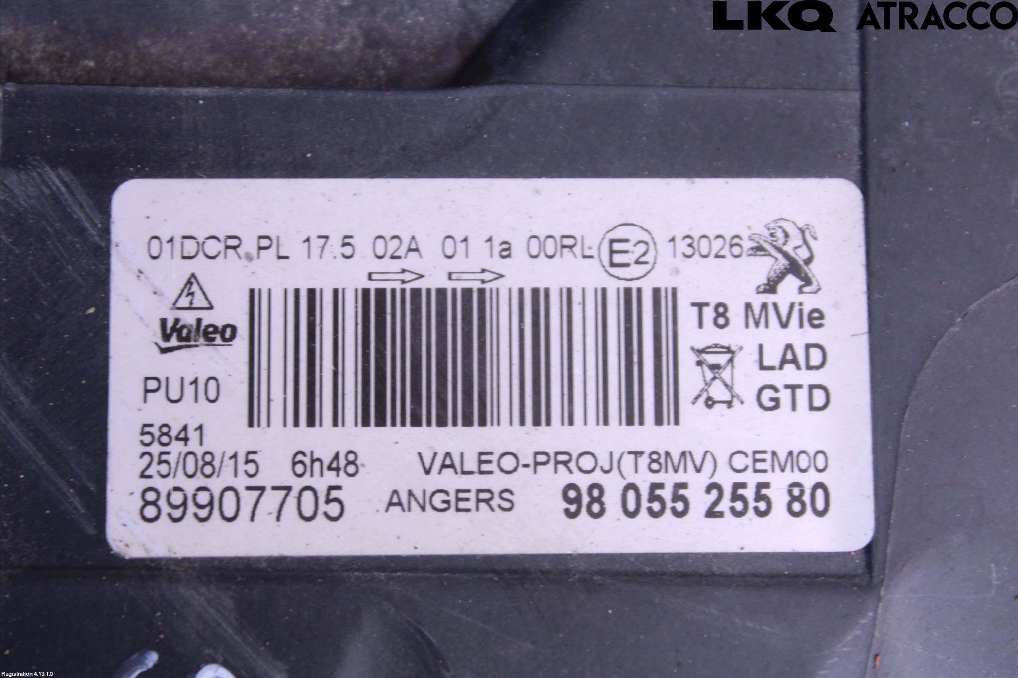 Peugeot 3008 09-16 Frontlykt Venstre