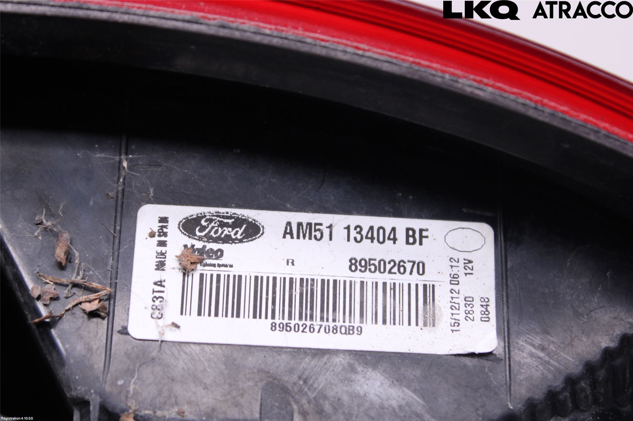 Ford C-MAX II  11-14 Baklykt Høyre